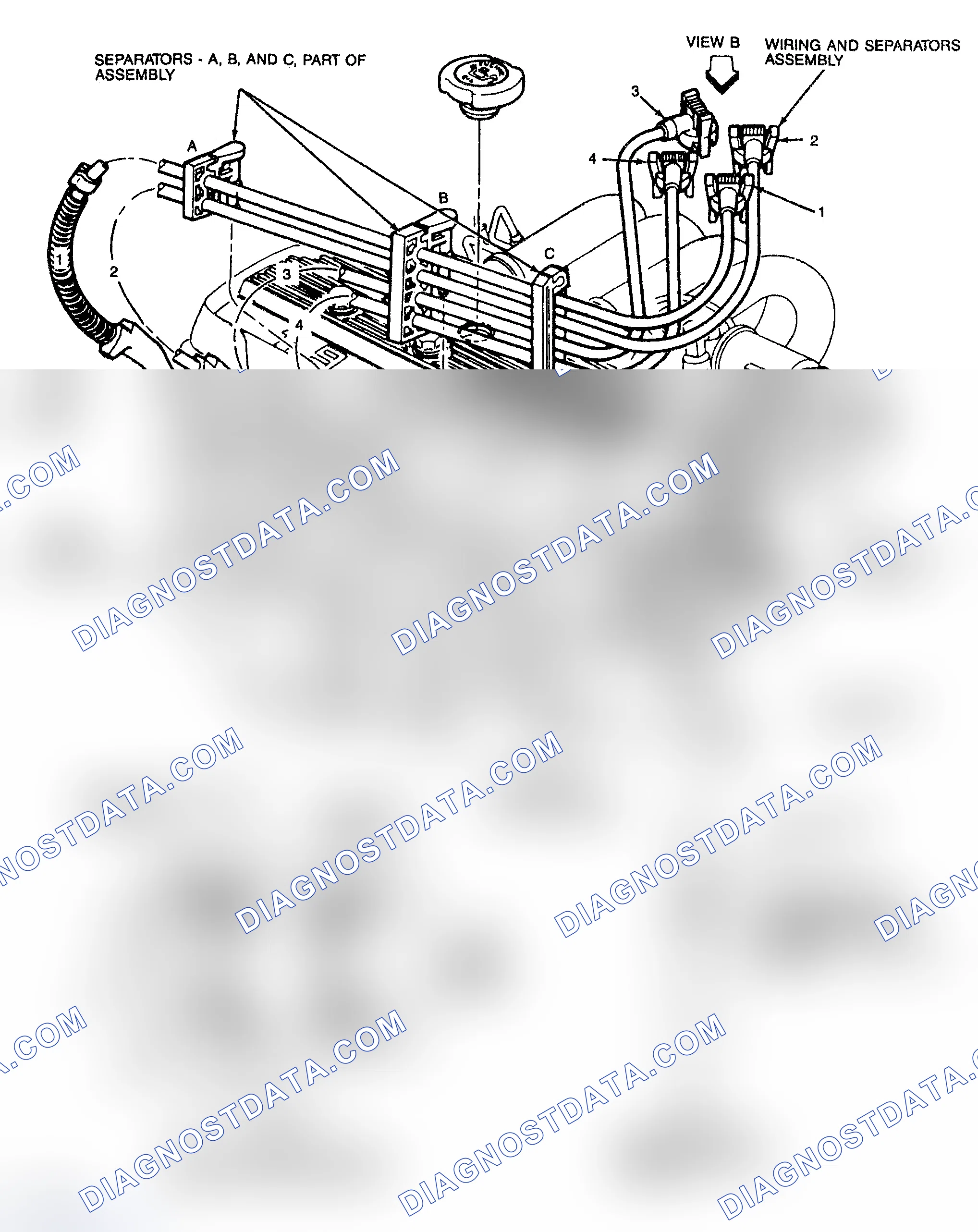 Scheme 3: Spark Plug Wire Routing (1.9L)