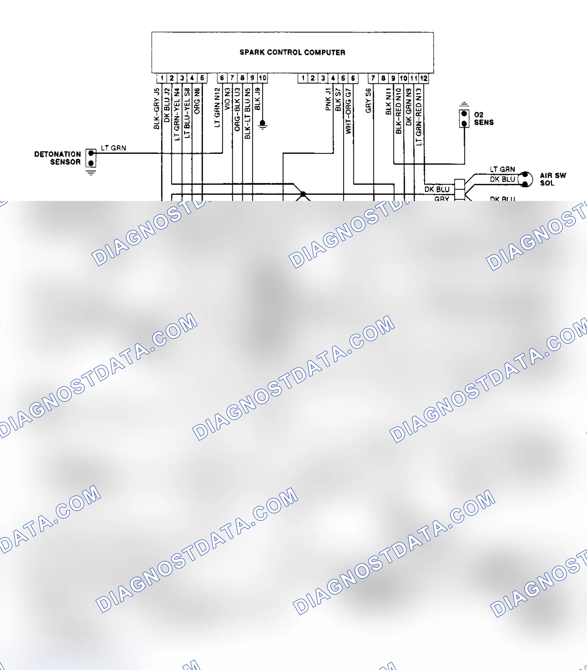 Scheme 326: RWD Electronic Fuel Control (EFC) System Wiring Diagram