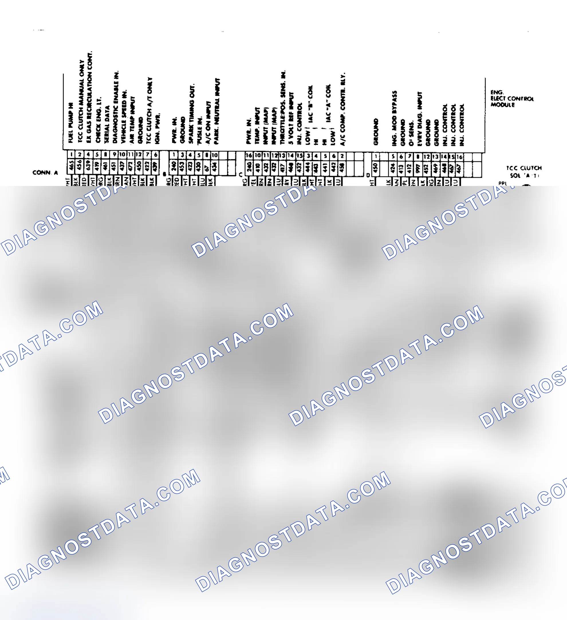 Scheme 344: 2.8L Fiero PFI CCC Wiring Diagram