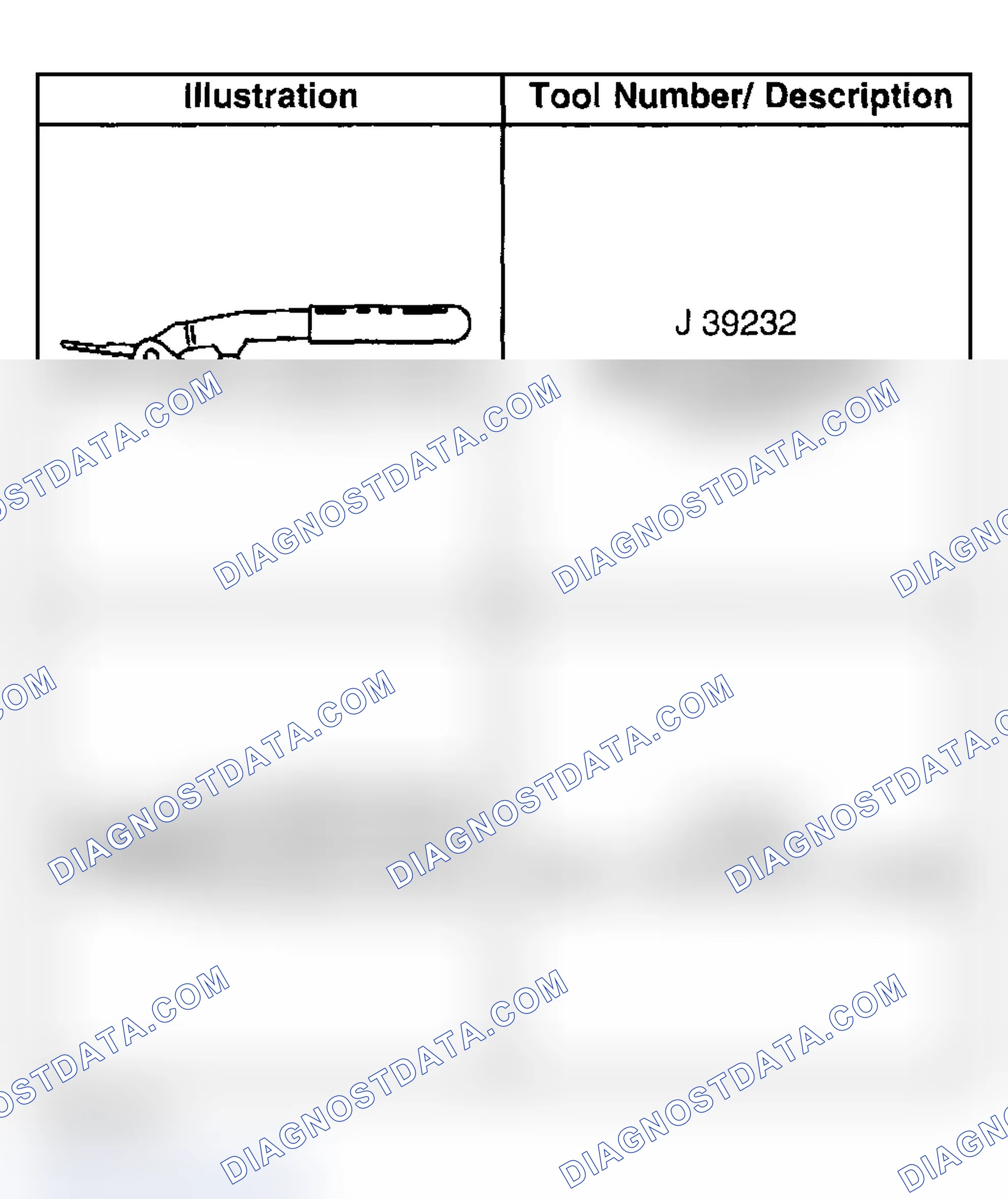 Scheme 33: Special Tools and Equipment