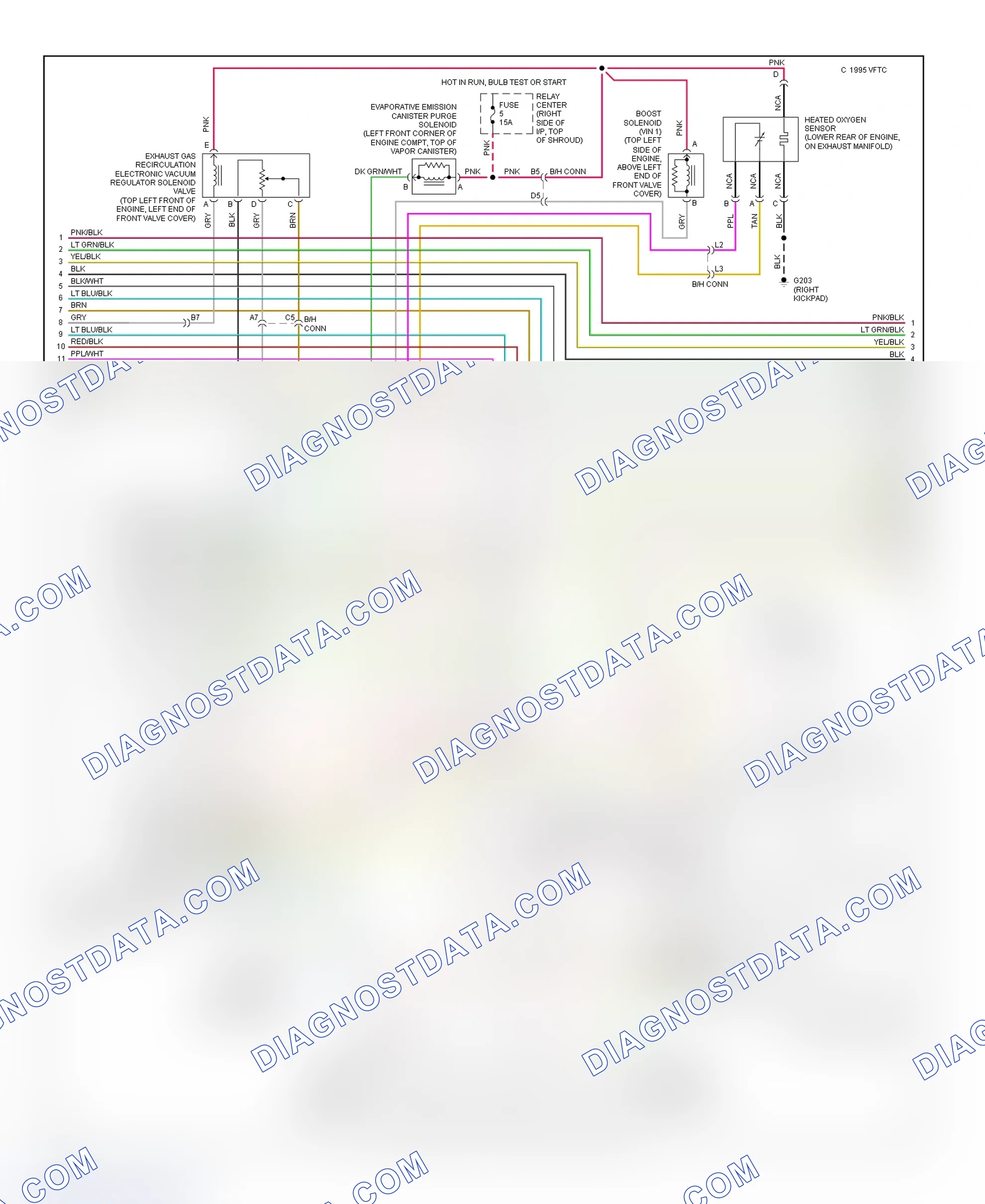 Scheme 108: 3.8L (VIN K, L & 1) PCM Wiring Diagram (2 Of 3)
