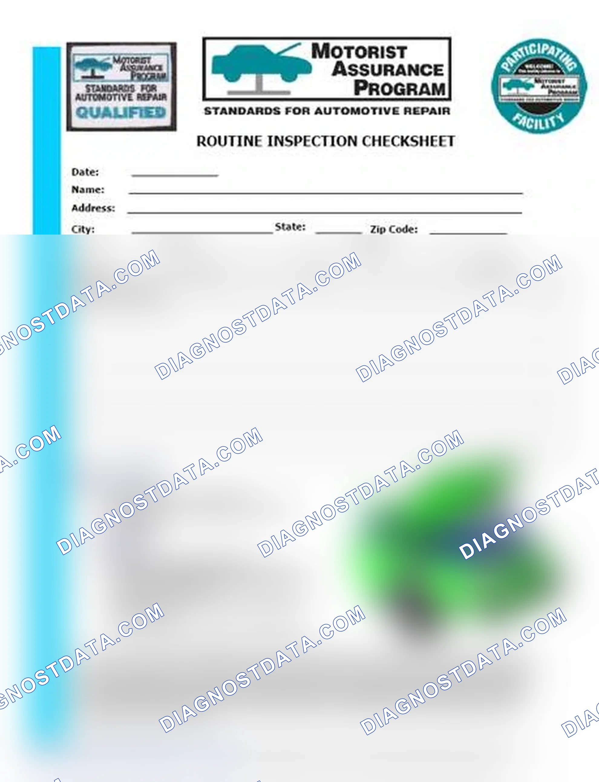 Scheme 26: Routine Inspection Checksheet (1 Of 2)
