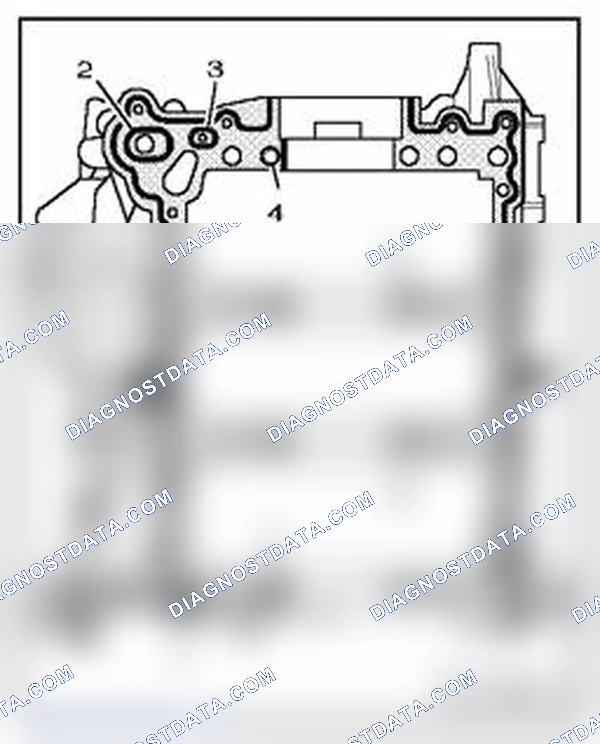 Scheme 191: Sealant application for guide frame, position of alignment bushings