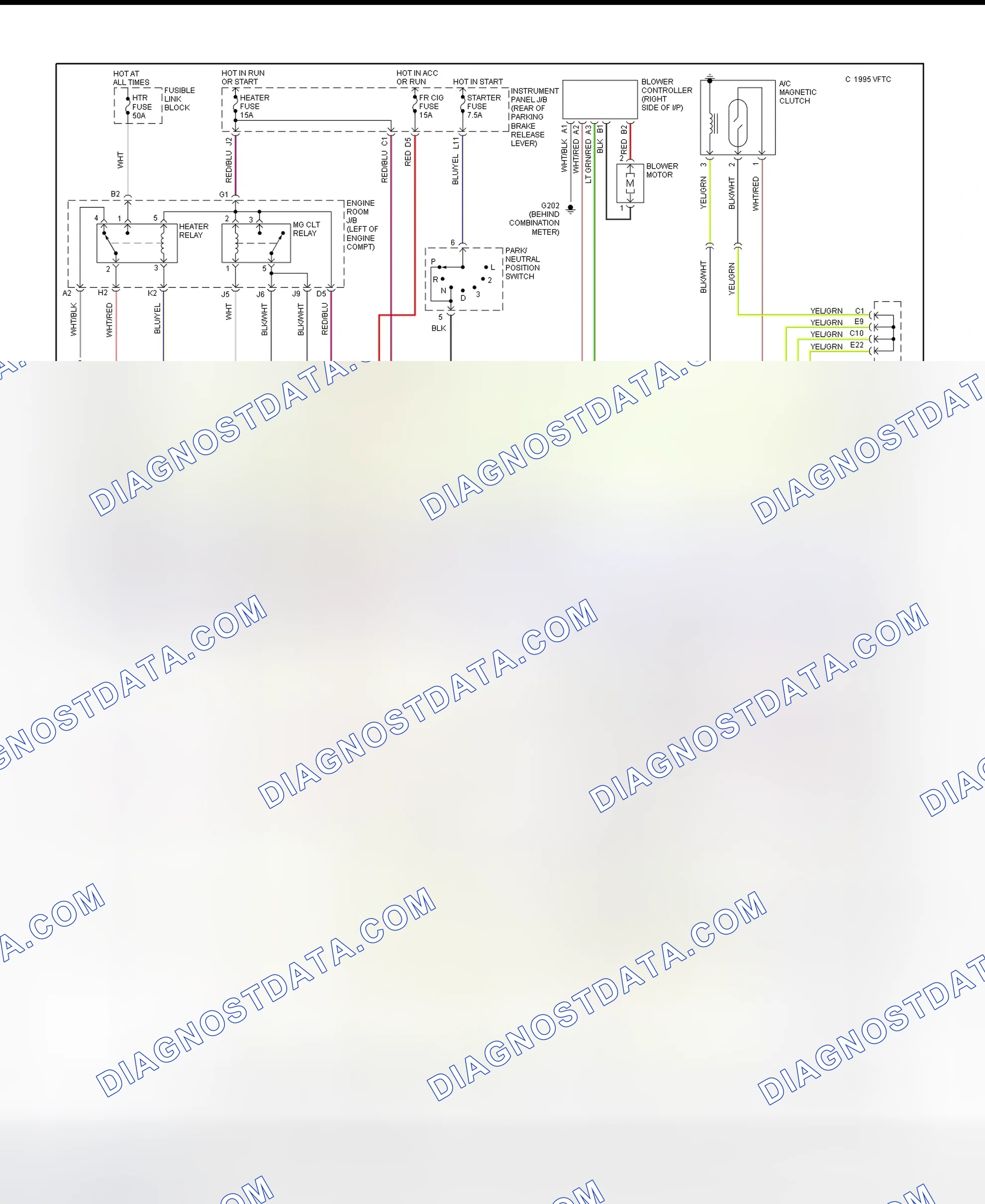 Scheme 2: Automatic A/C-Heater System Wiring Diagram (2 Of 2)