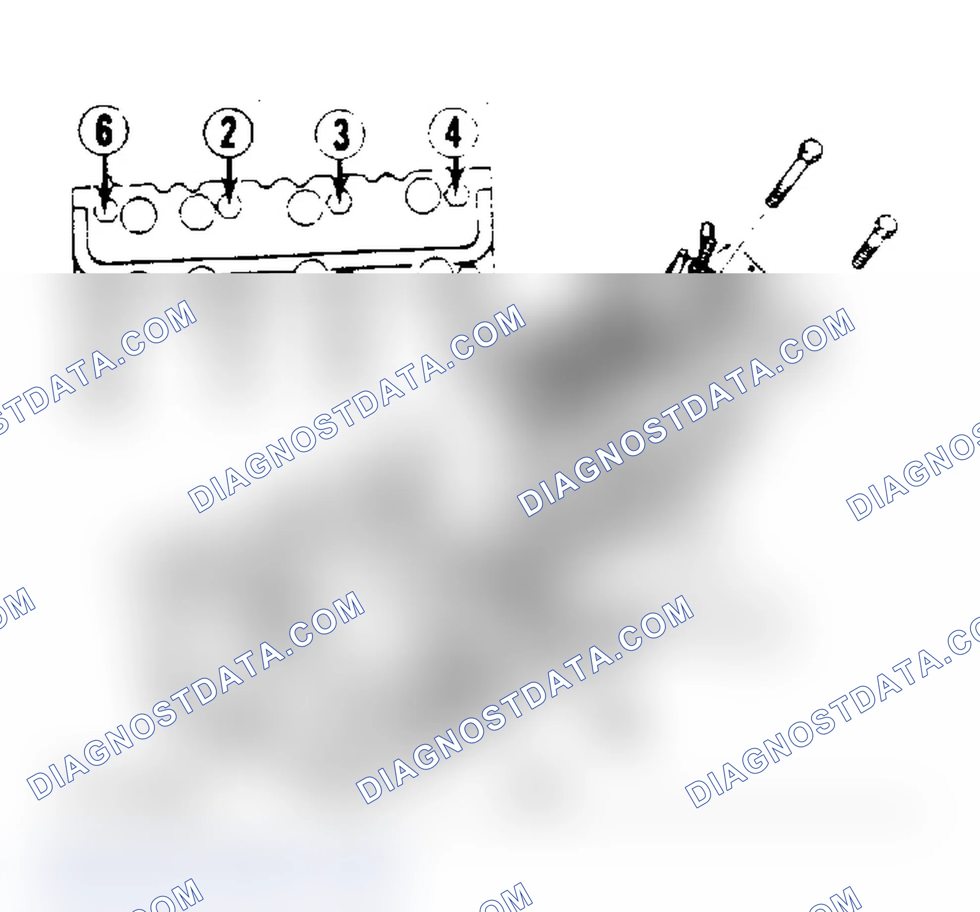 Scheme 13: Cylinder Head Tightening Sequence. Tighten head bolts to 55-77 ft. lbs. (74-108 N.m).