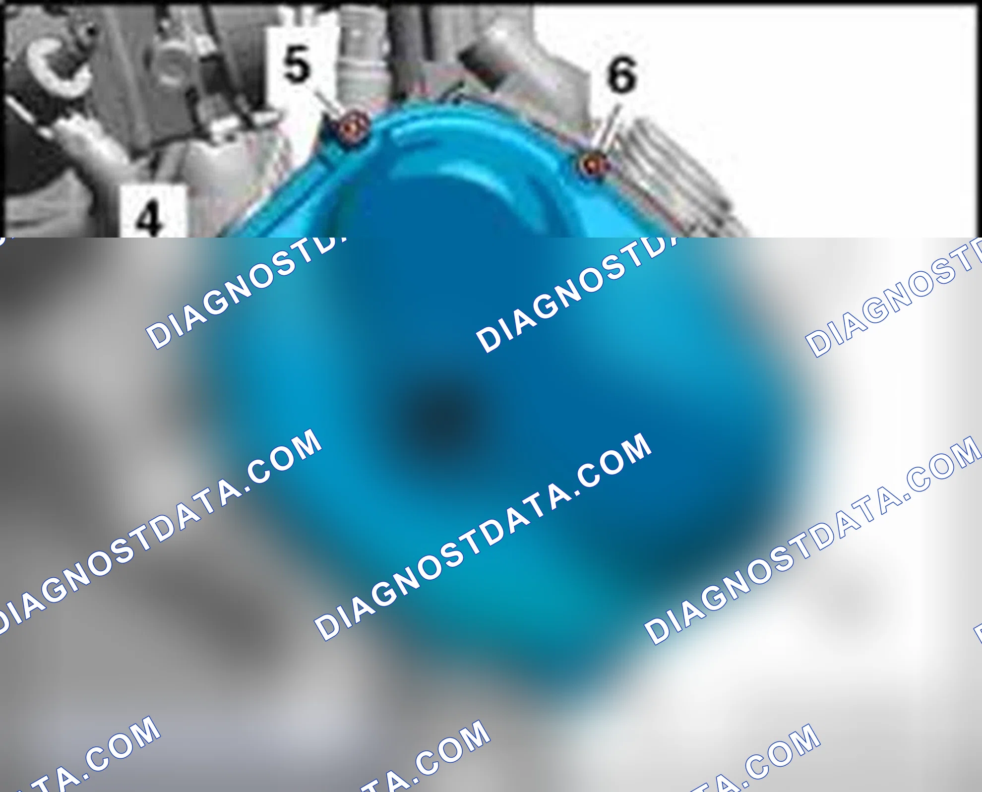 Scheme 189: Right timing chain cover, tightening sequence