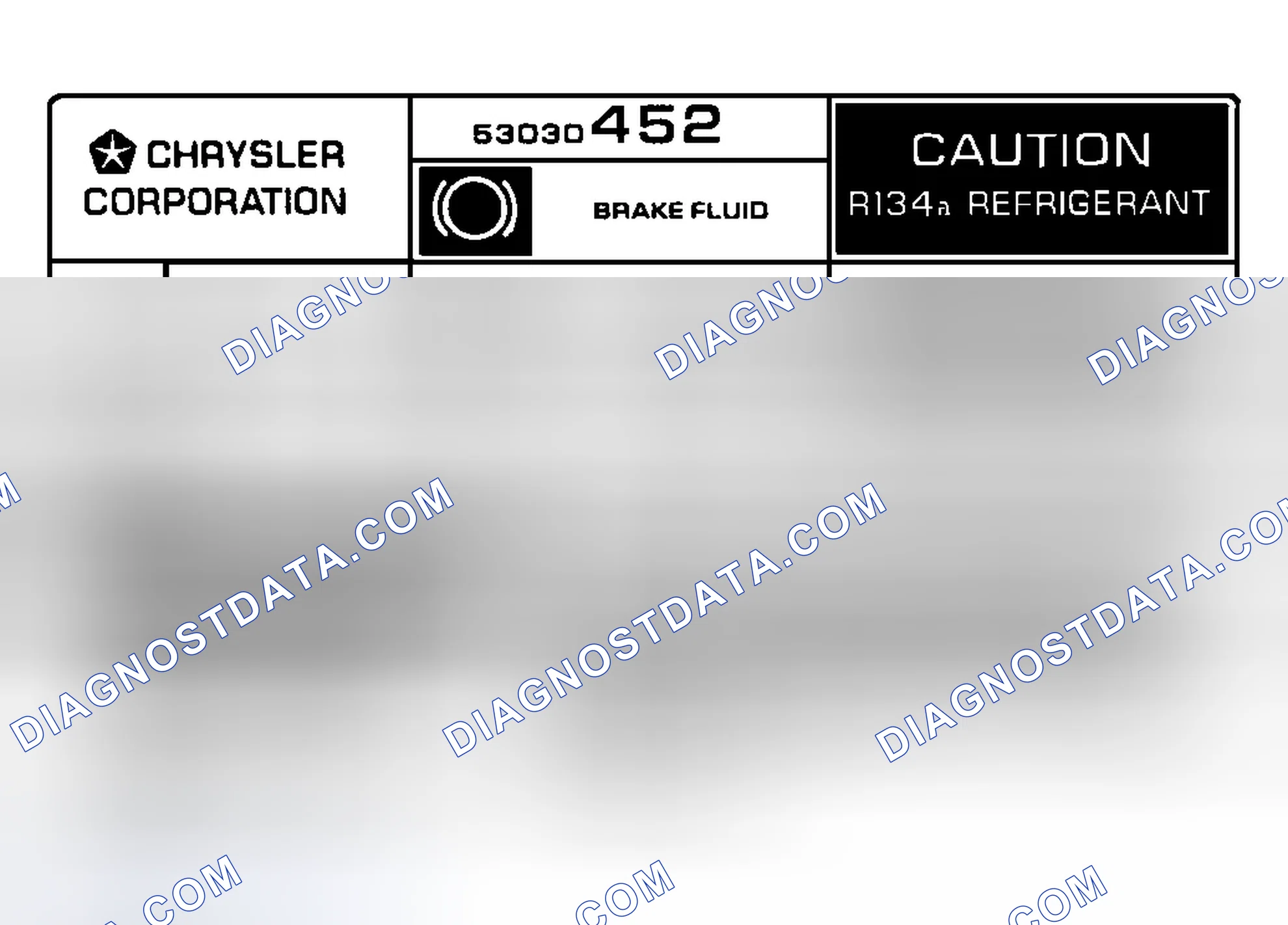 Scheme 8: Underhood A/C Specification Labels