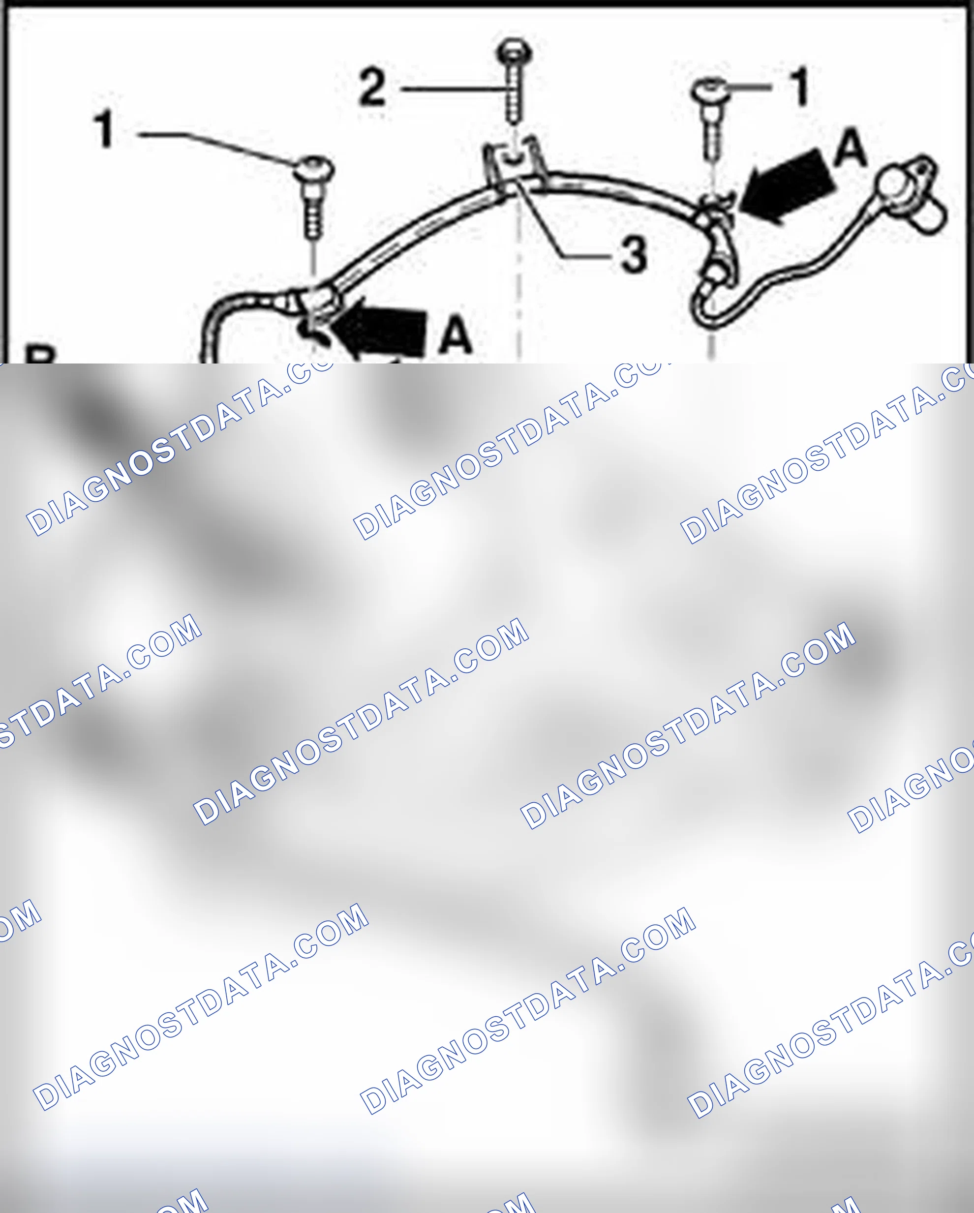 Scheme 178: Speed sensor wire routing on trapezoidal control arm