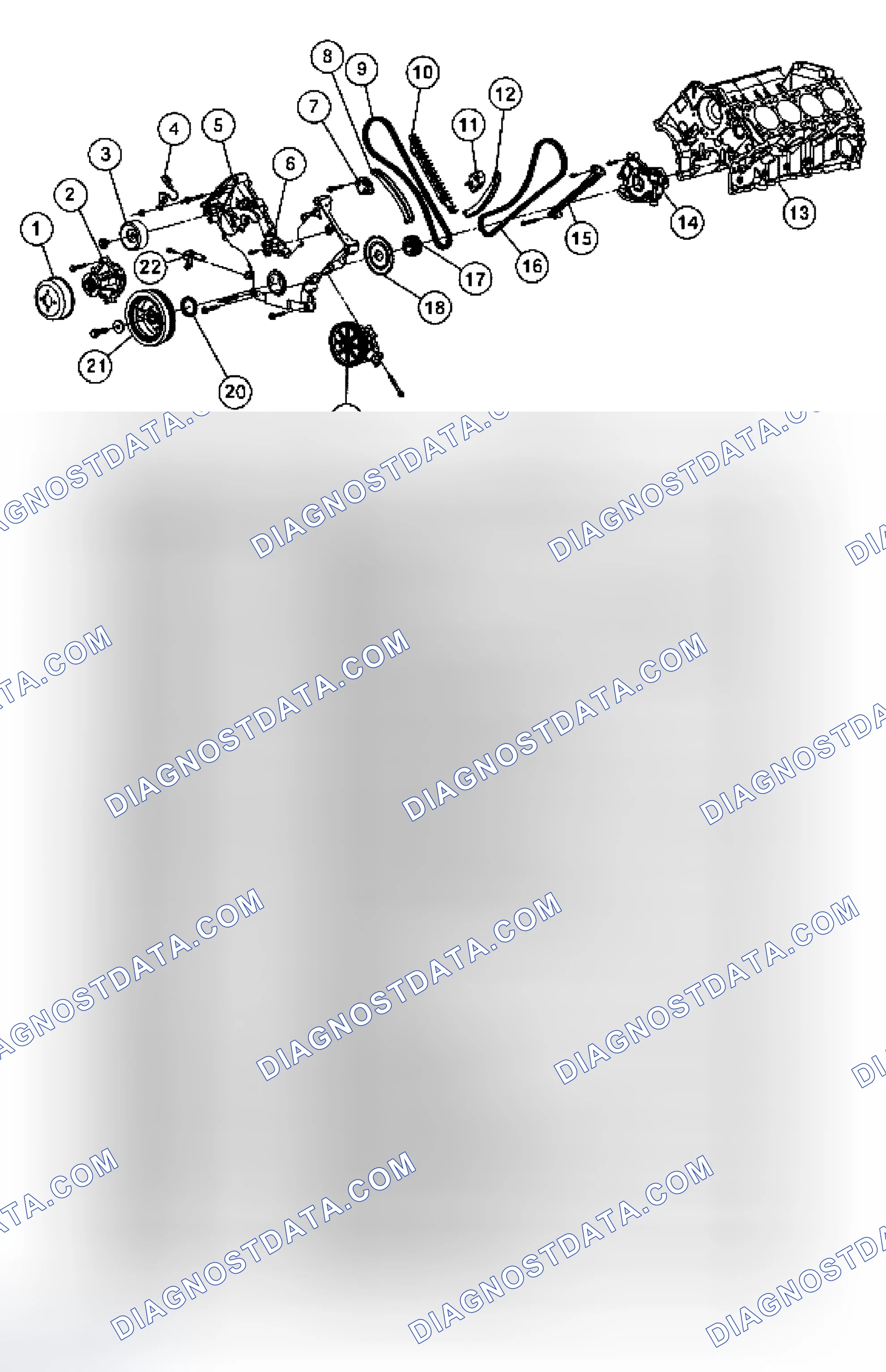 Scheme 228: 4.6L Romeo Engine - Front End
