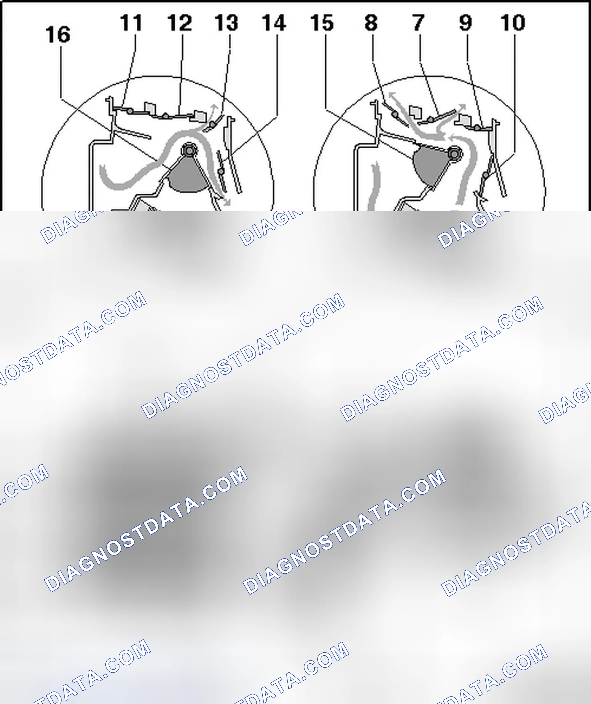 Scheme 13: AIR DUCT IN FRONT HEATING & A/C UNIT