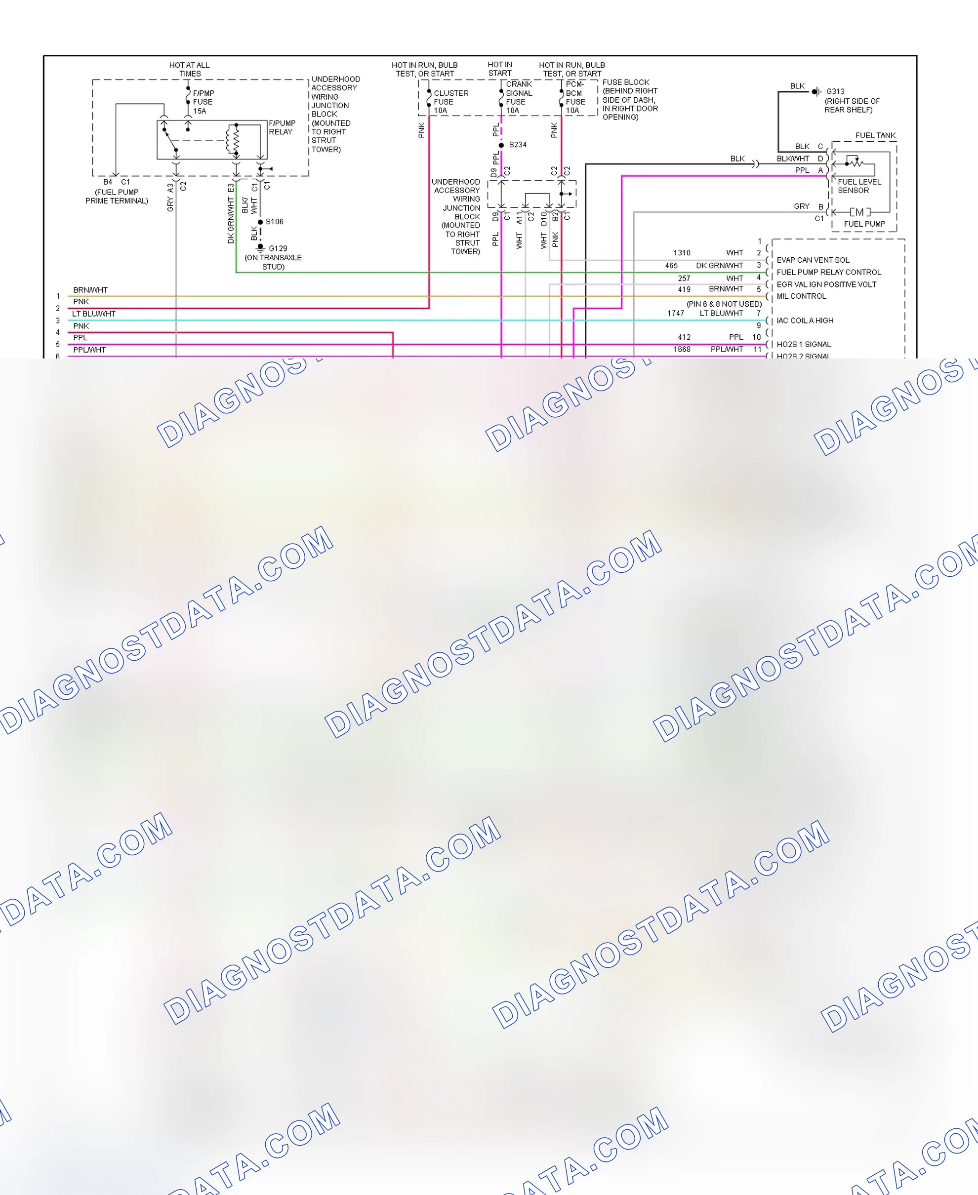 Scheme 154: PCM Wiring Diagram (Regal - 3.8L VIN K - 4 Of 4)