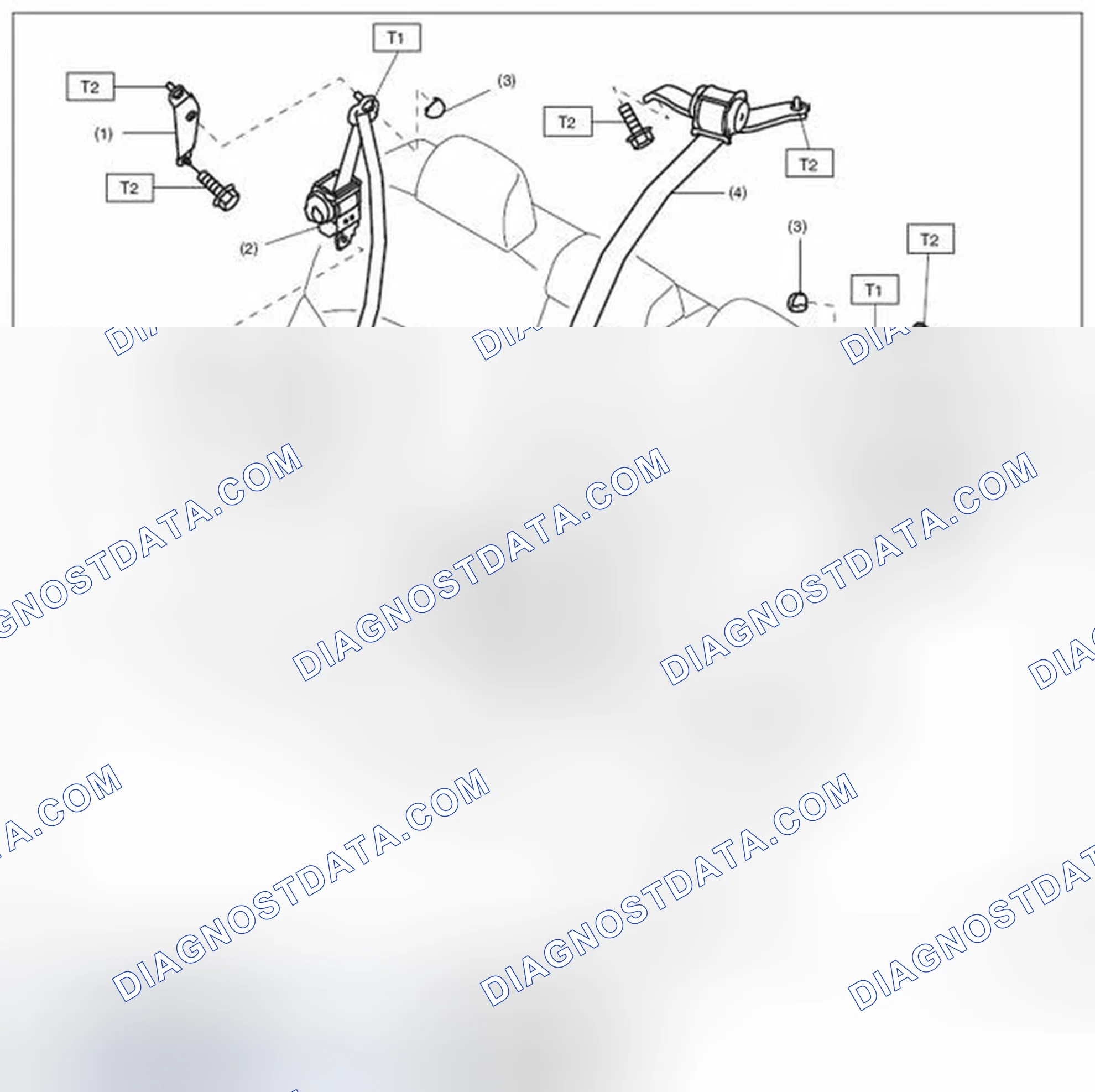 Scheme 9: REAR SEAT BELT (OUTBACK MODEL)