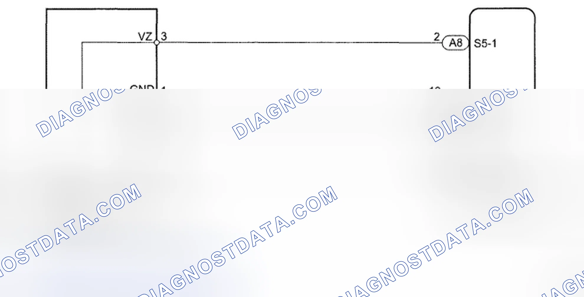 Scheme 47: Air Outlet Damper Position Sensor Circuit - Wiring Diagram