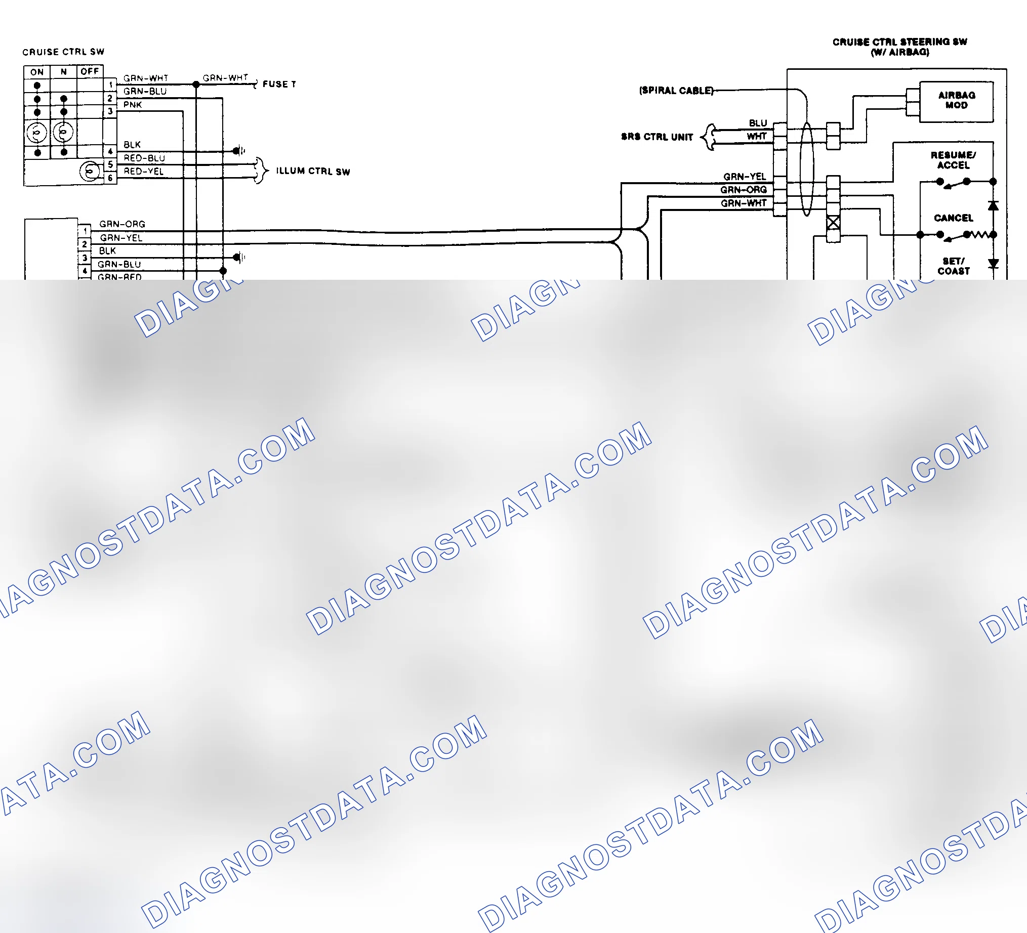 Fig. 13: Cruise Control System Schematic (1991 NX & Sentra)