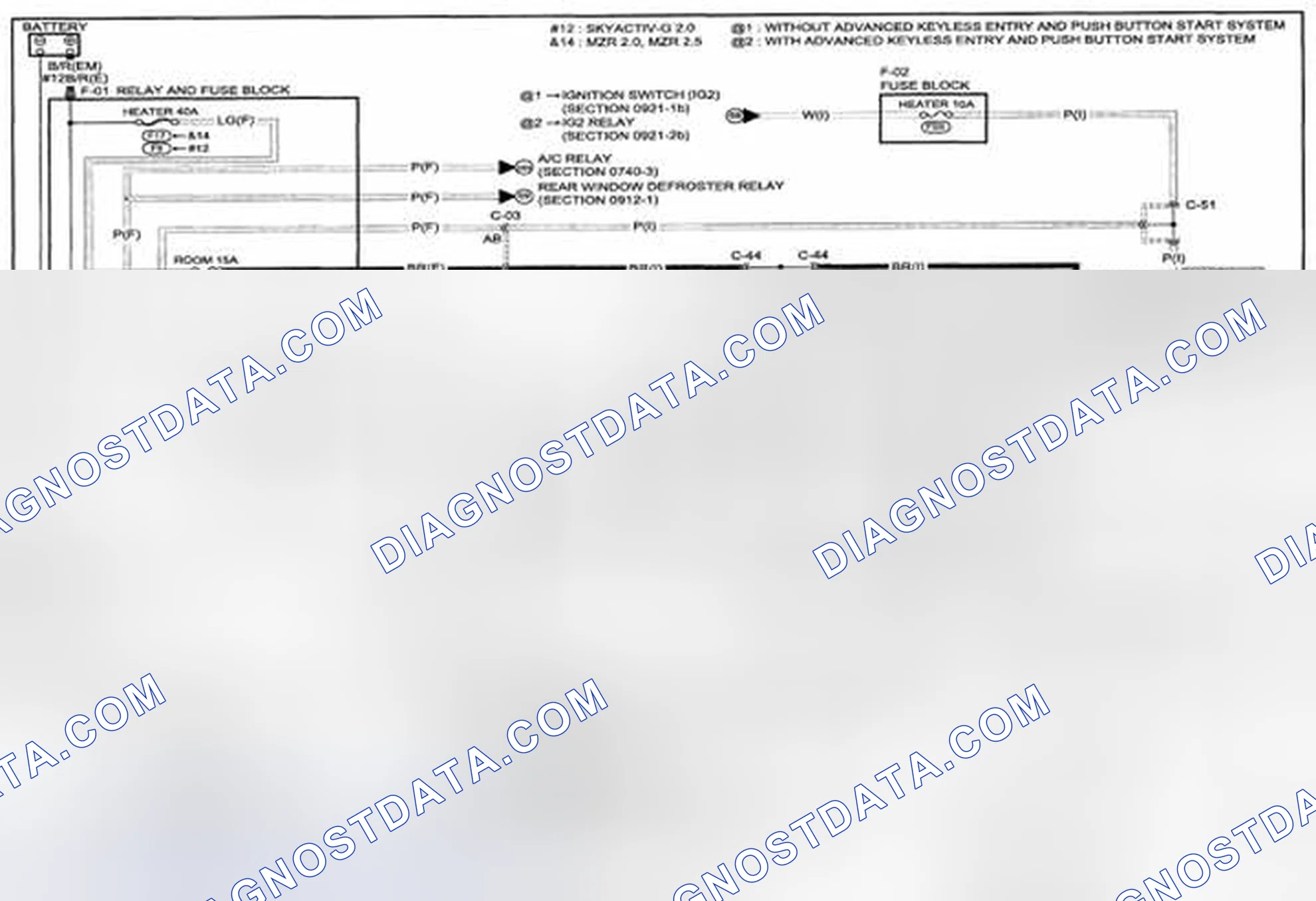 Scheme 204: Heater And Air Conditioner System (Manual A/C) Wiring Diagram - 0740-1a (1 Of 2)