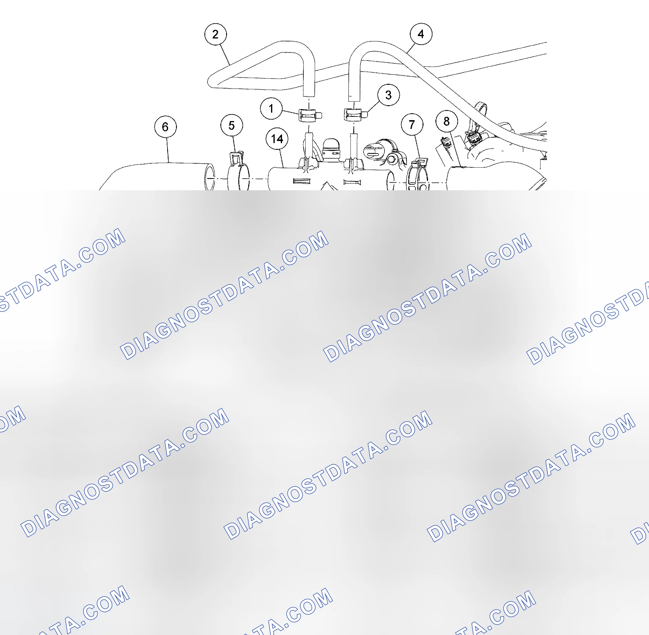 Scheme 1: Thermostat and Thermostat Housing - Exploded View