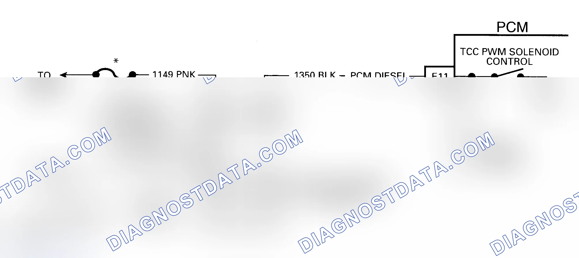 Scheme 543: DTC 83 Schematic ("G" Series - 4L60-E) TCC PWM Solenoid Circuit Fault