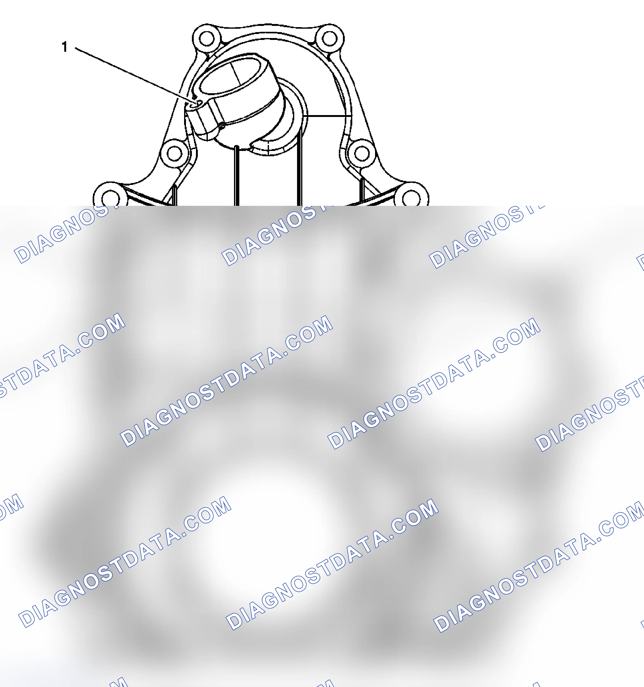 Scheme 104: Engine Front Cover - Front View