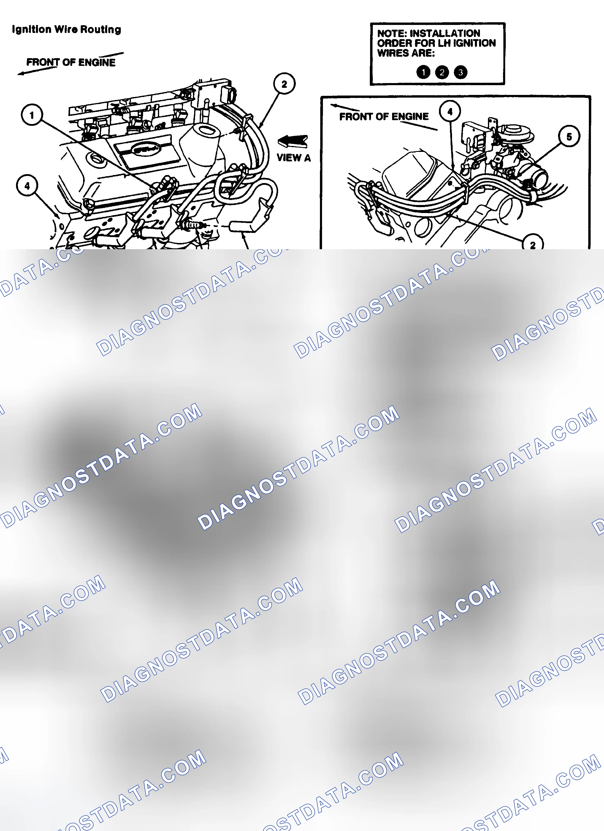 Scheme 9: Spark Plug Wire Routing (3.8L)
