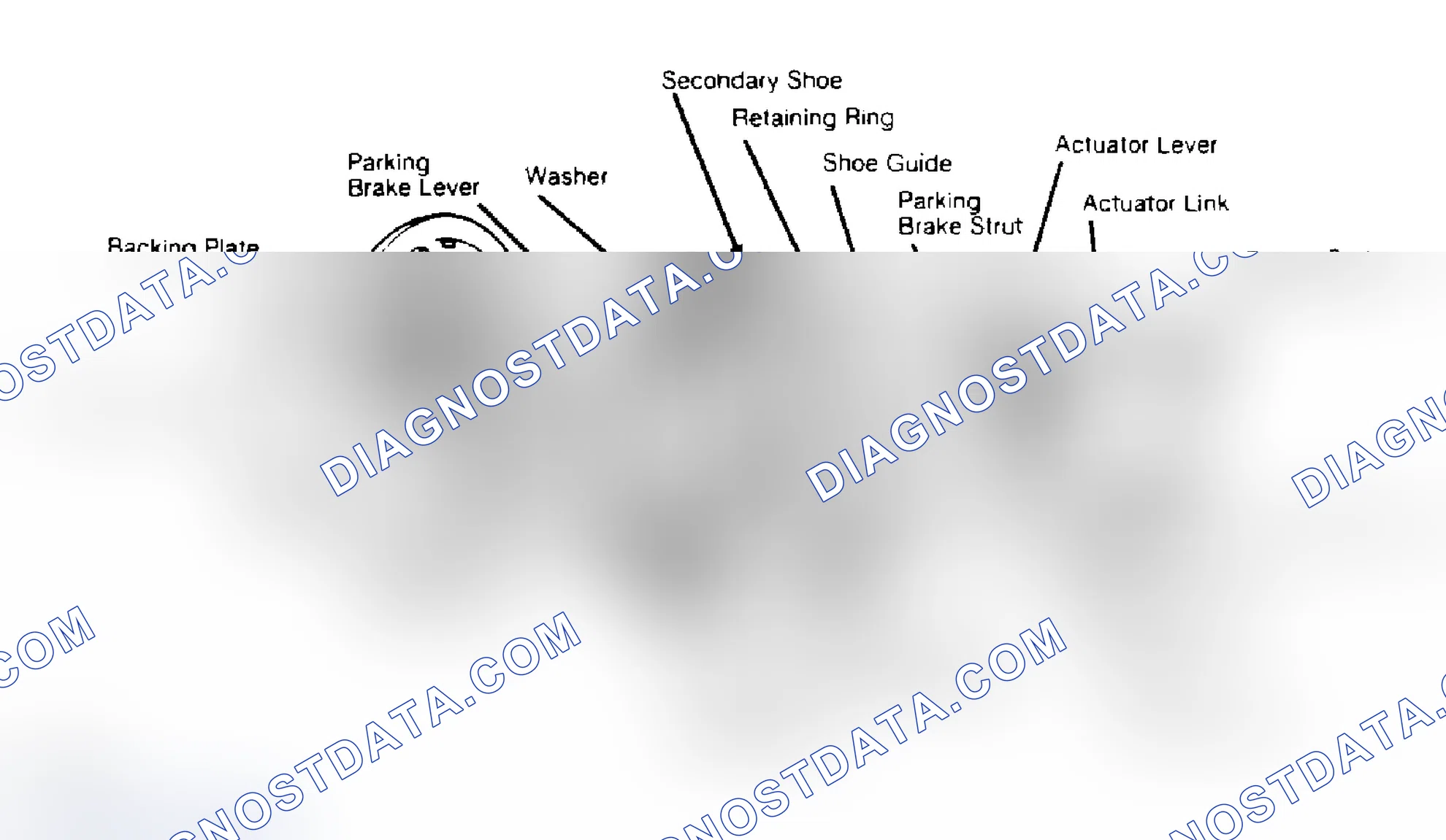 Scheme 6: Exploded View of Single Anchor Brake Assembly