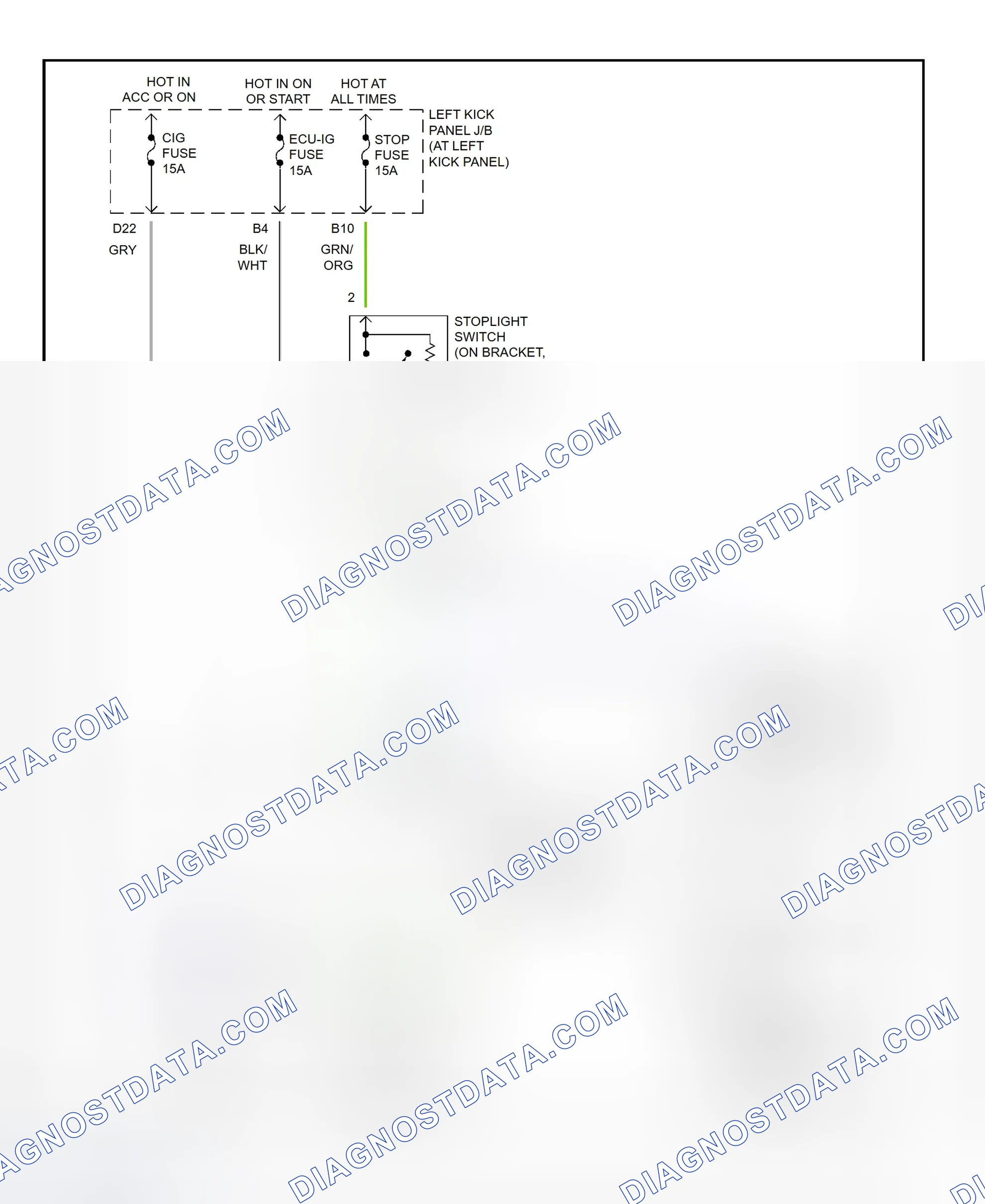Scheme 324: Shift Interlock System Wiring Diagram (2002 - Toyota Land Cruiser)