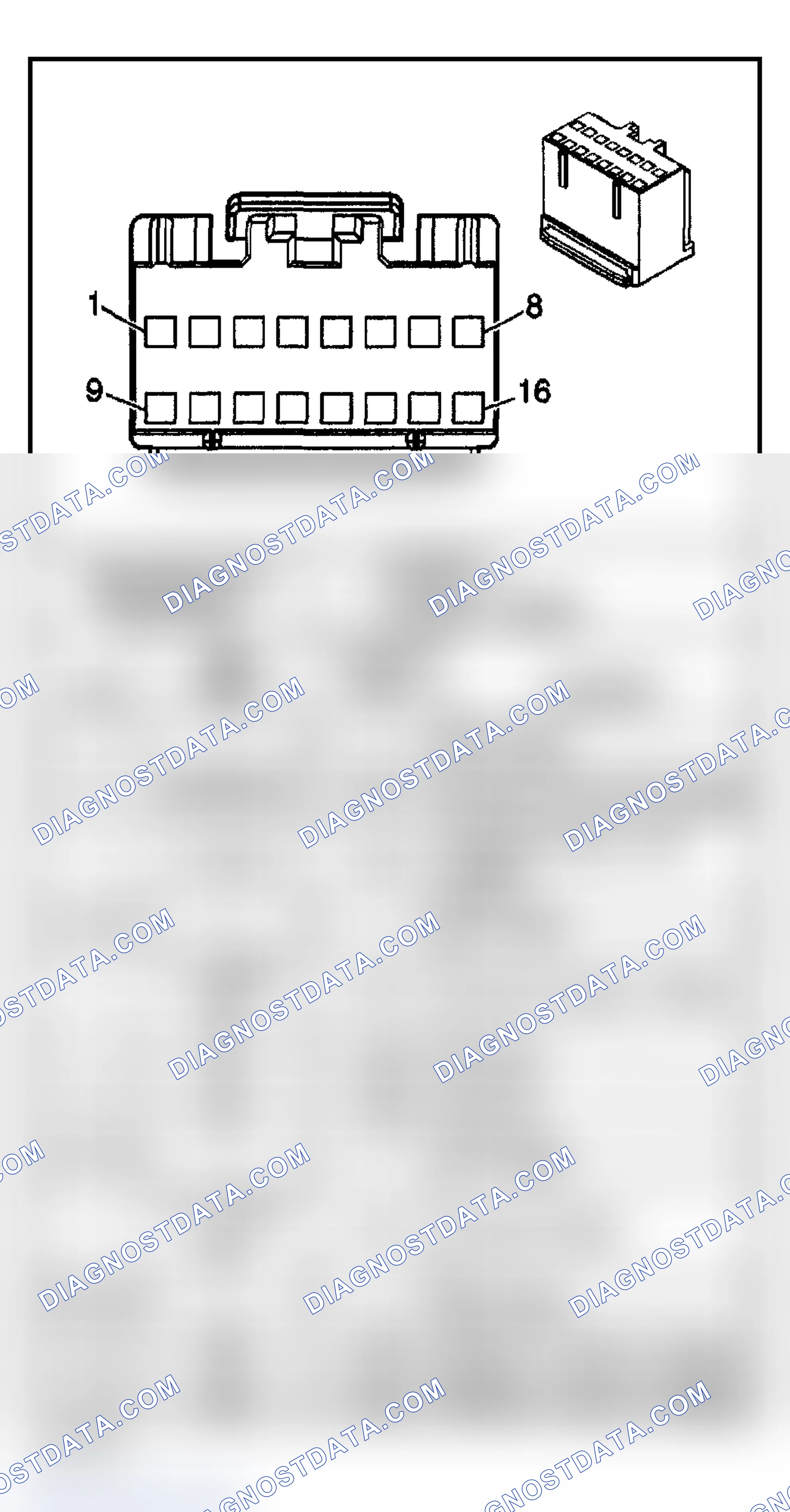 Scheme 11: CELLULAR COMMUNICATION CONNECTOR END VIEWS (F1)
