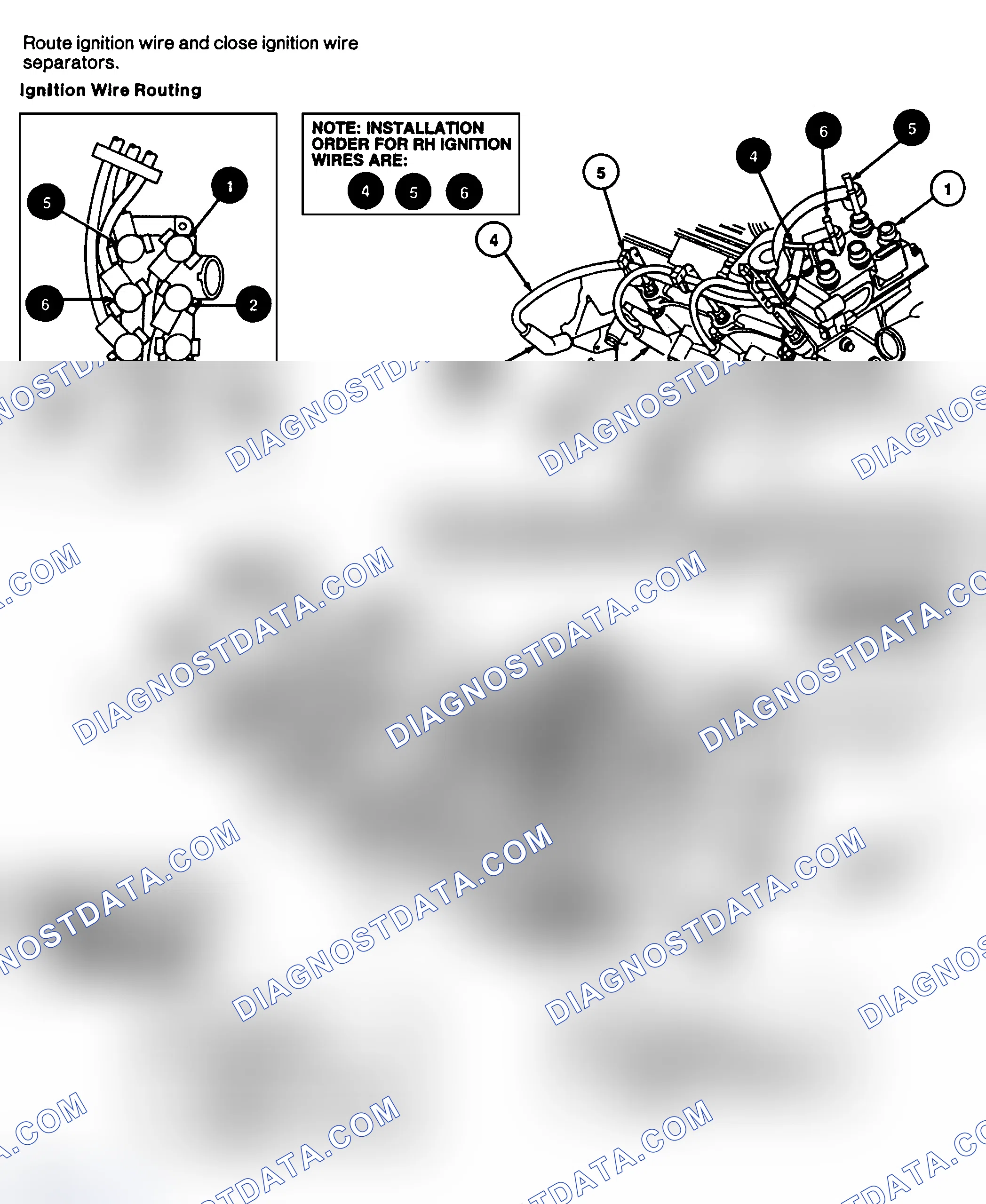 Scheme 4: Spark Plug Wire Routing (3.0L - Windstar)