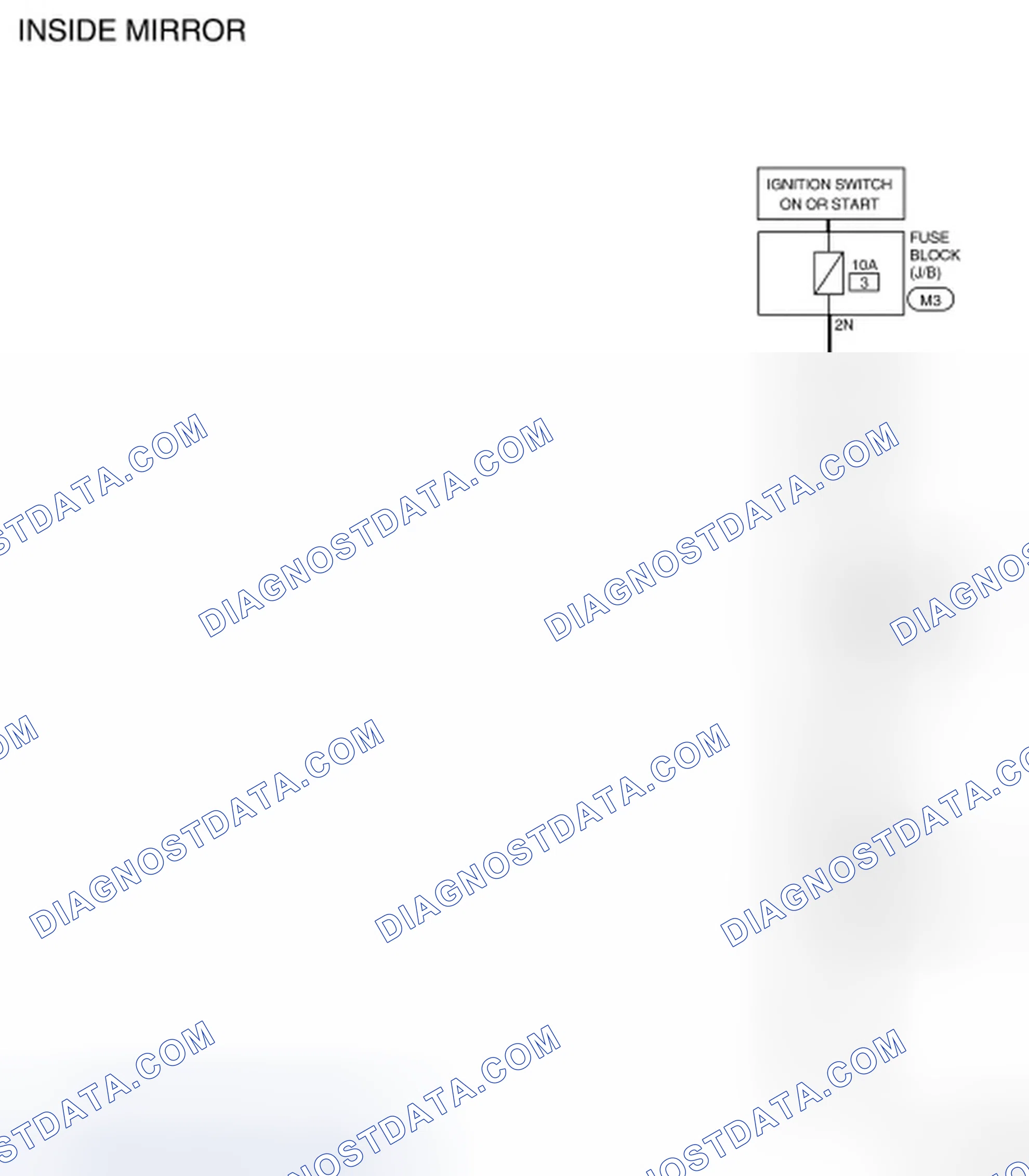 Scheme 4: Inside Mirror - Wiring Diagram