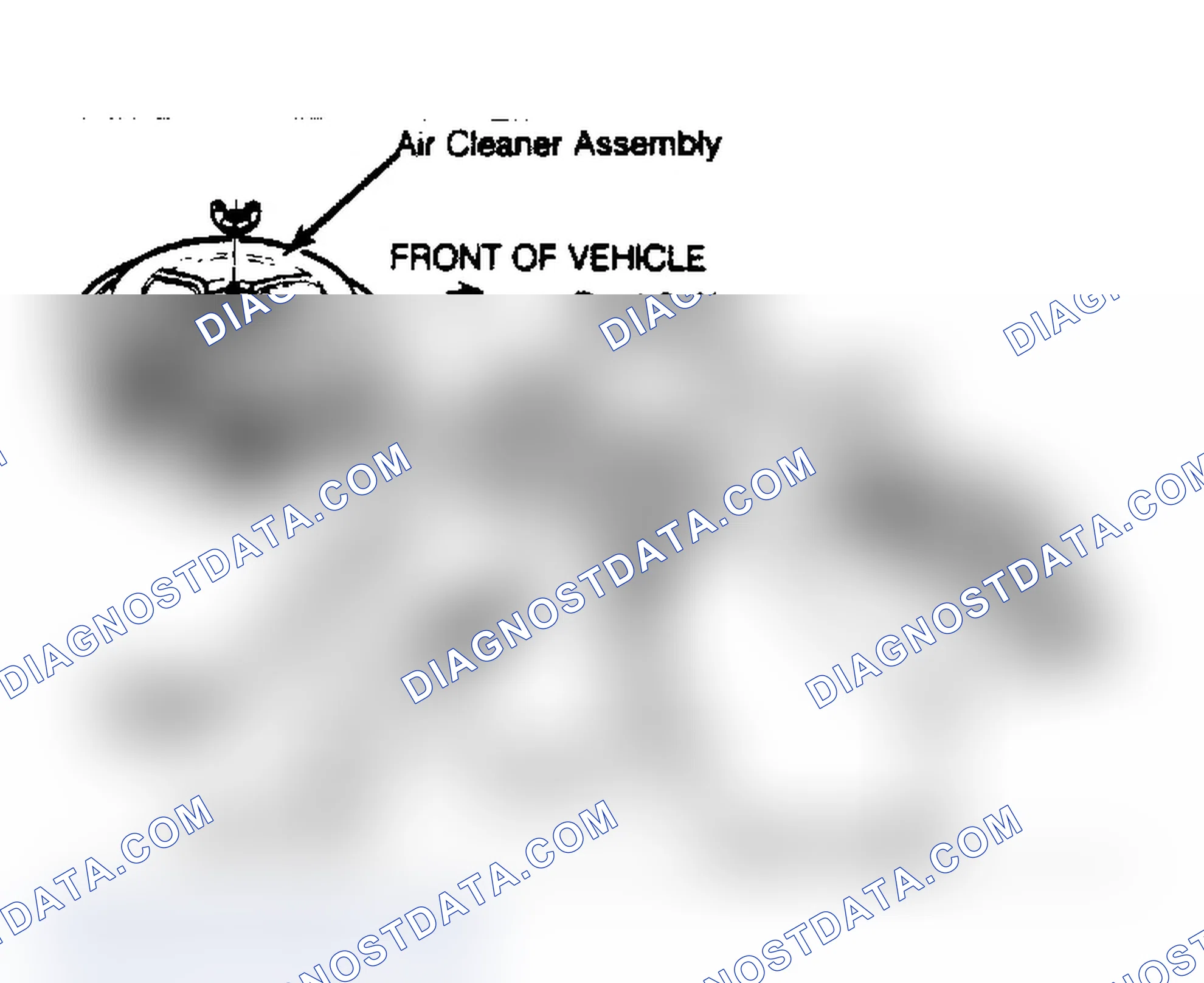 Scheme 73: Exploded View of Thermostatic Air Cleaner Assembly