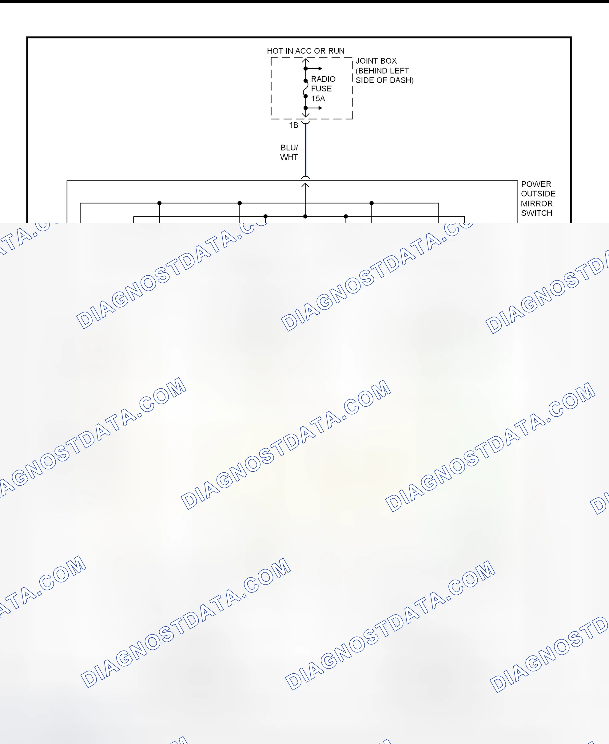 Scheme 5: Power Mirror System Wiring Diagram (626)
