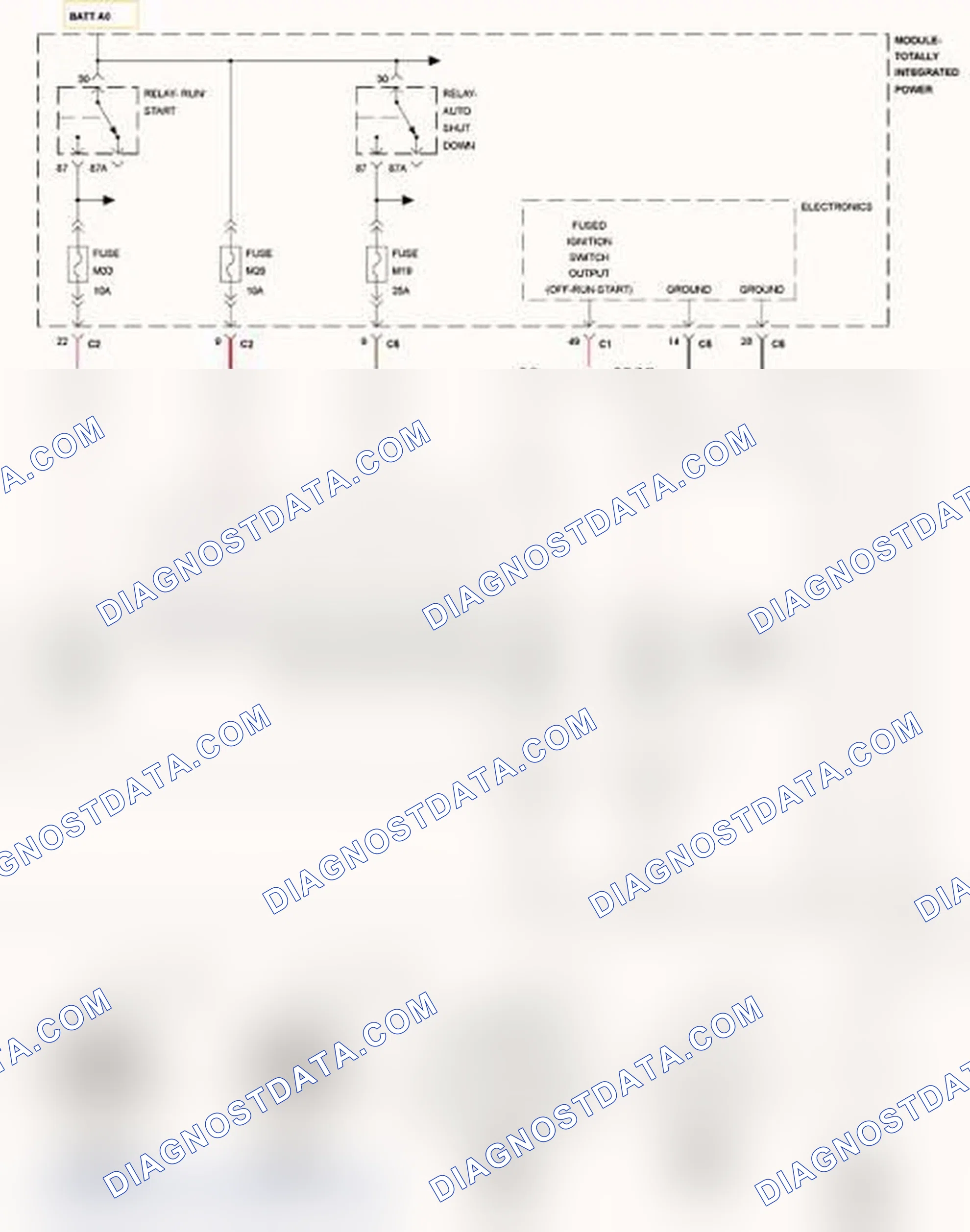 Scheme 474: CHECKING THE PCM POWER AND GROUND CIRCUITS