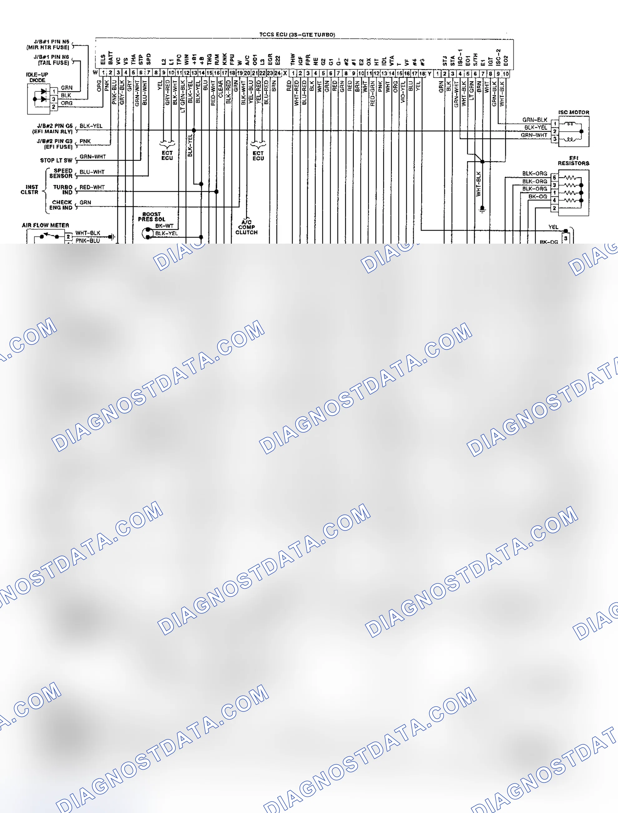 Scheme 139: Wiring Diagram (Celica 3S-GTE Engine)