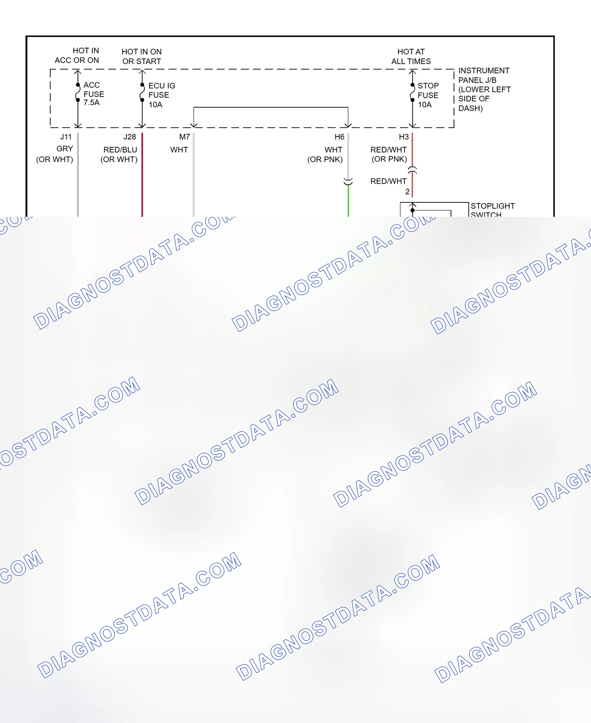Scheme 466: Shift Interlock System Wiring Diagram (2002 - Toyota RAV4)