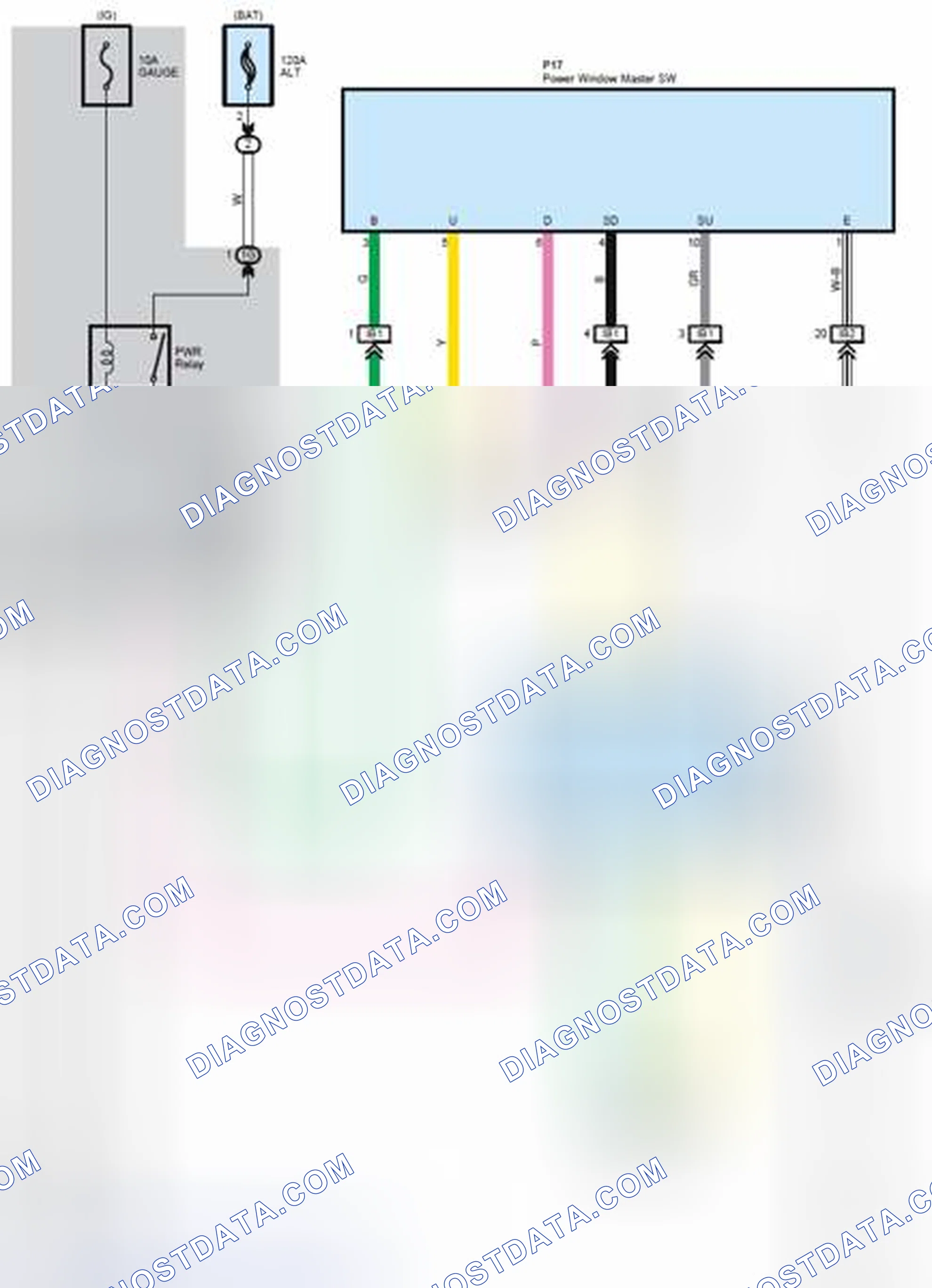 Scheme 47: Power Window without Jam Protection