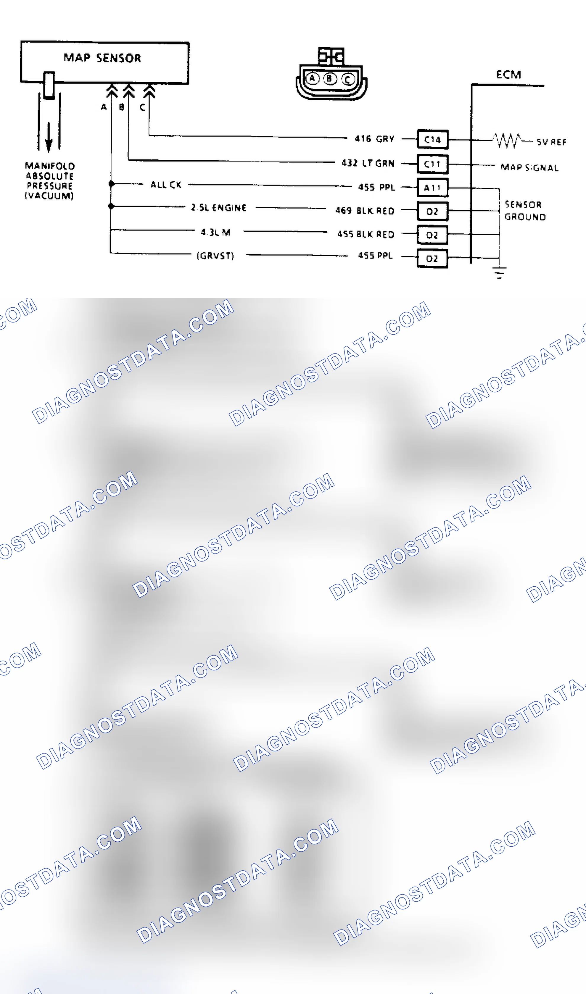 Scheme 67: Code 34, MAP Sensor (Signal Voltage Low)