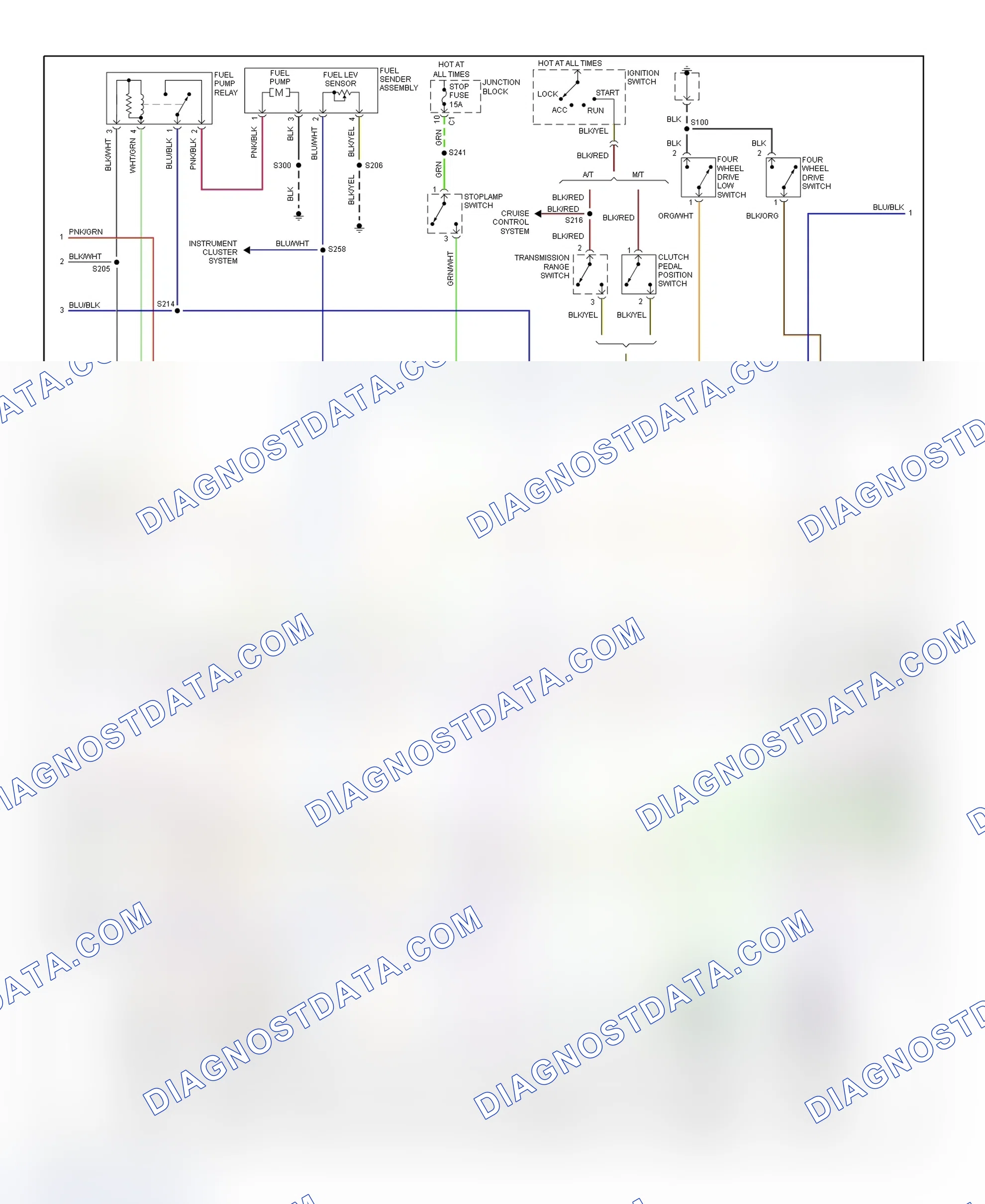 Scheme 183: PCM Wiring Diagram (Tracker - 2.0L - 2 Of 3)