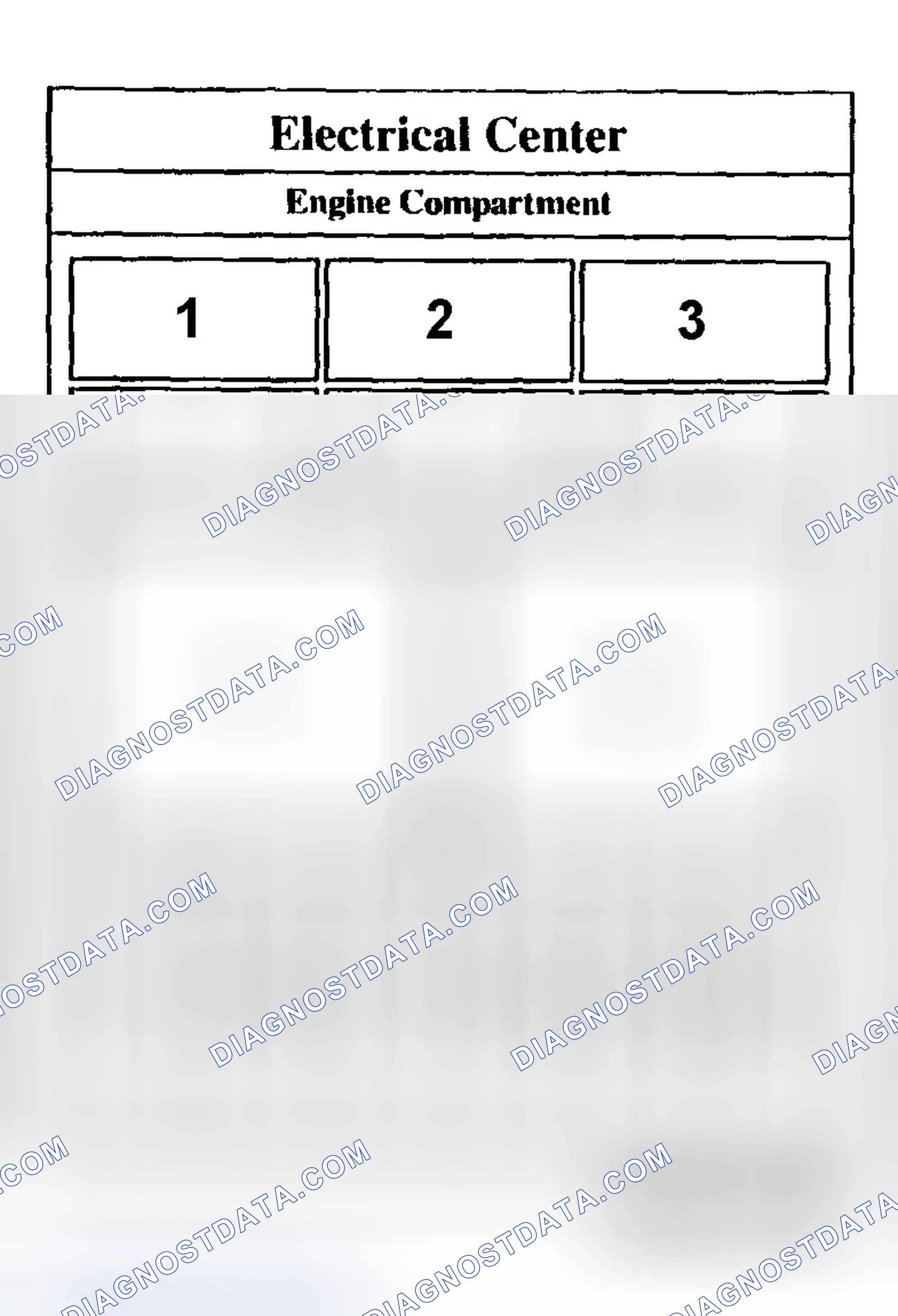 Scheme 2: MAXI-FUSE/RELAY CENTER IDENTIFICATION (ENGINE COMPARTMENT)