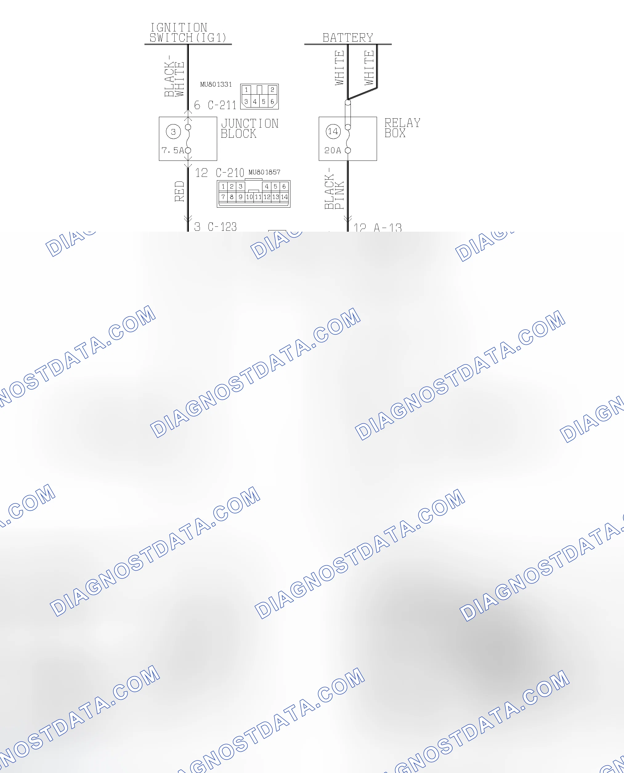 Scheme 659: DTC 54: A/T Control Relay System