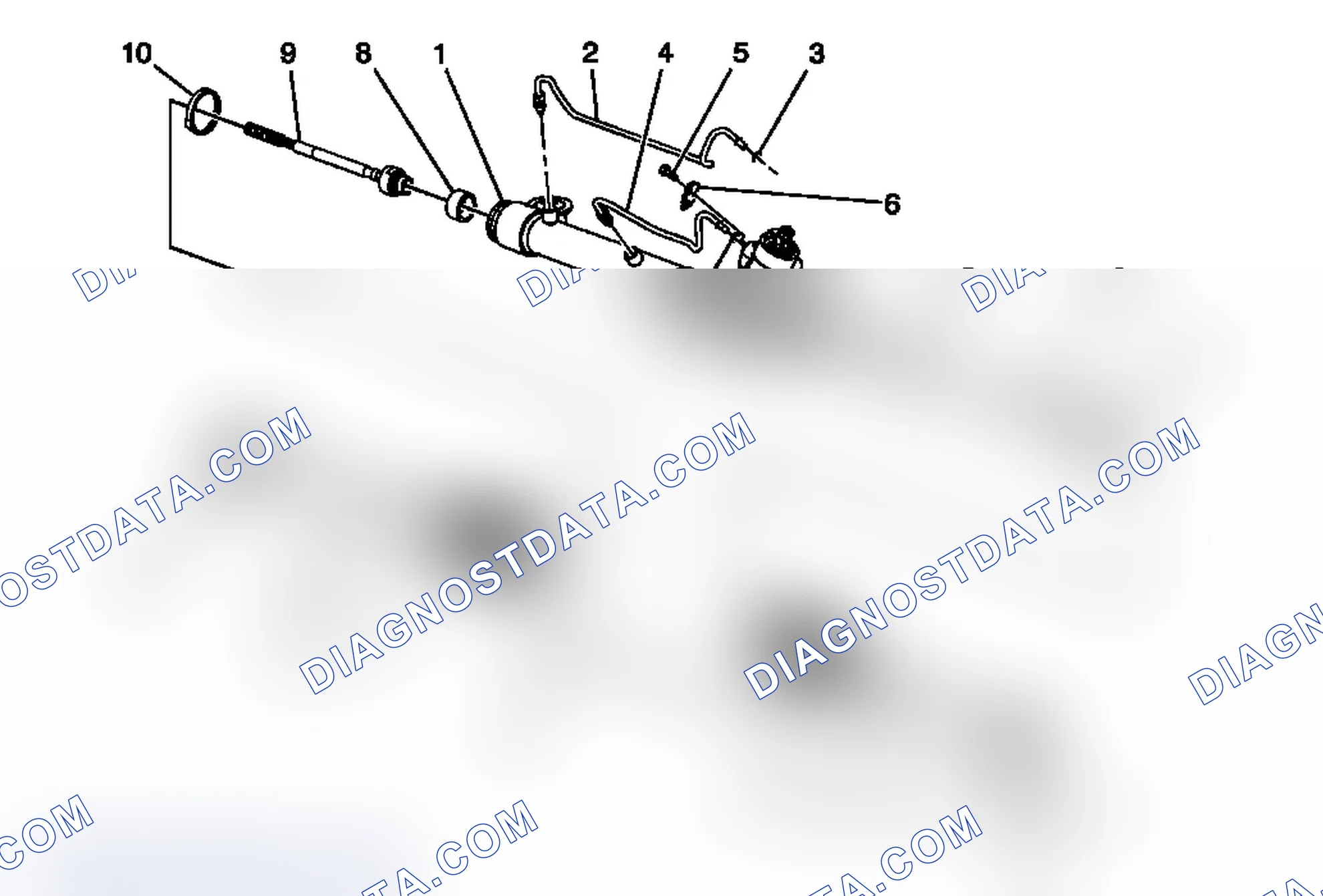 Scheme 3: Power Steering Gear Disassembled View (Hydraulic Power Steering)