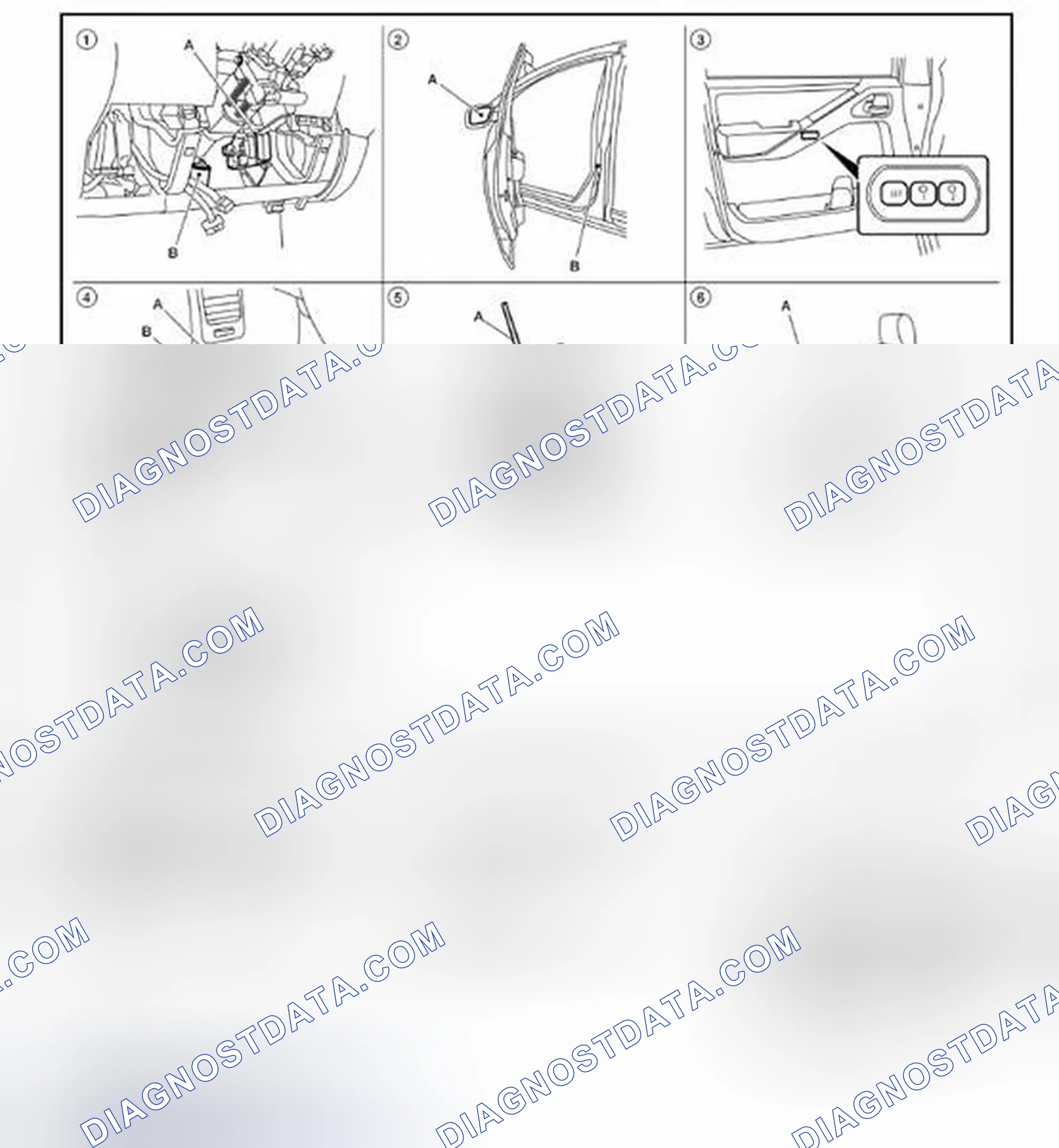 Scheme 150: AUTOMATIC DRIVE POSITIONER SYSTEM: Component Parts Location