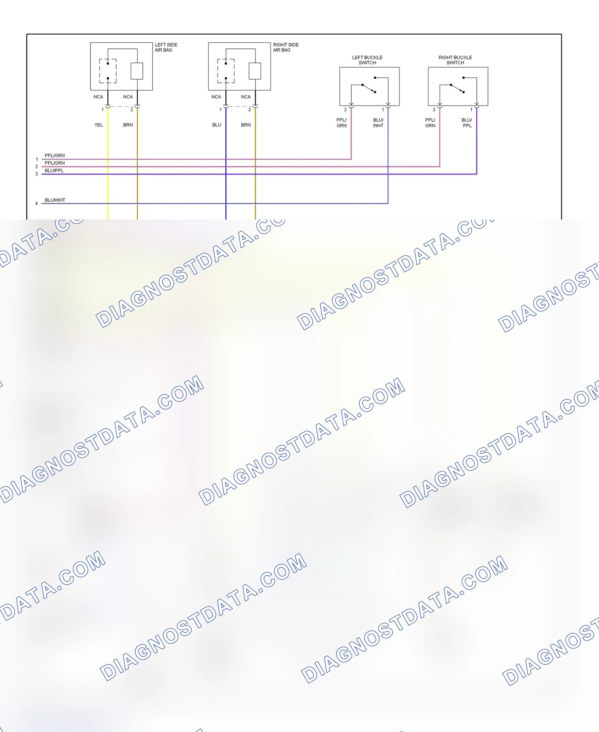 Scheme 23: Air Bag System Wiring Diagram (Range Rover-2 Of 2)