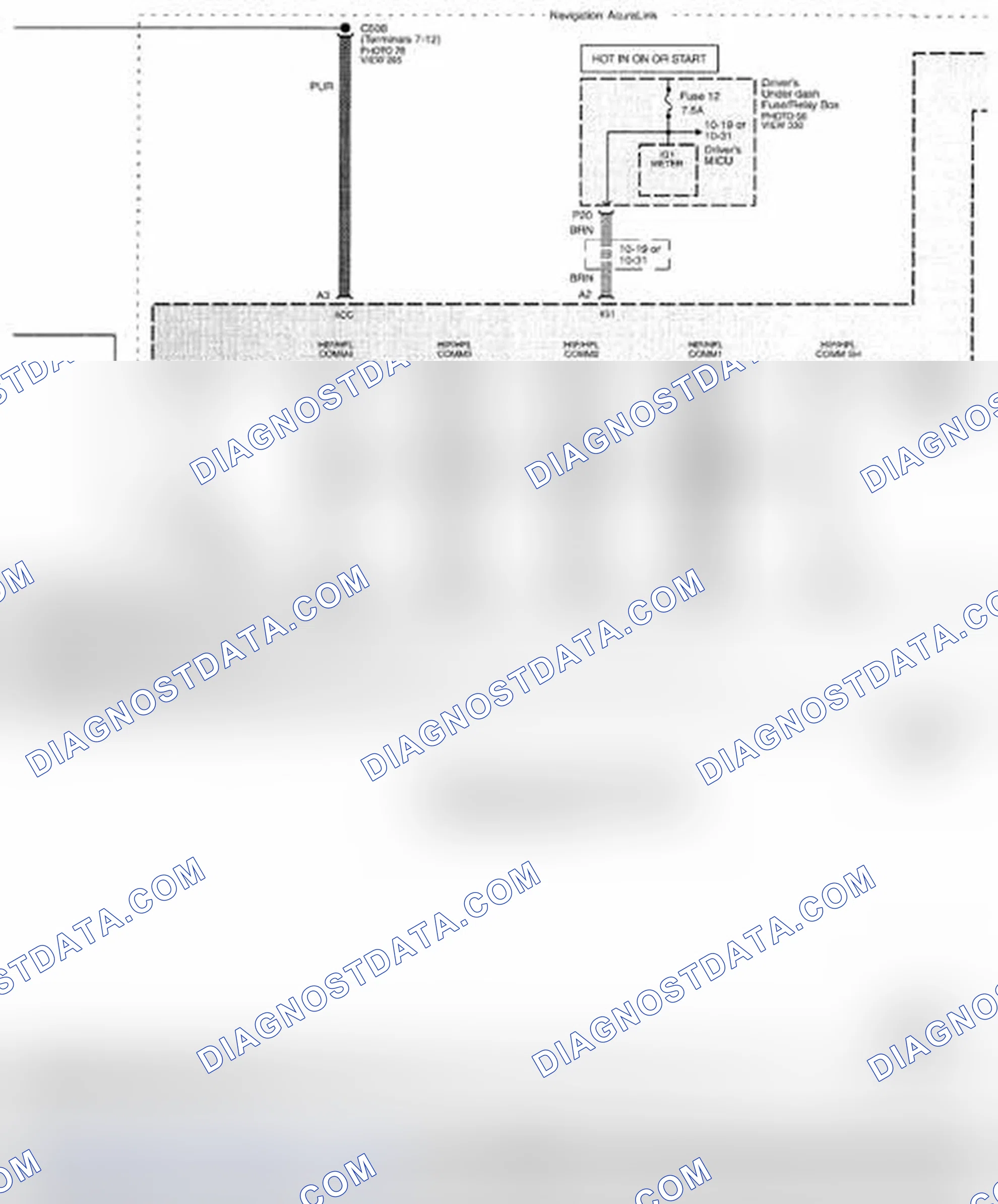 Scheme 460: HFL System (HandsFreeLink) Circuit Diagram (Page 152-6)