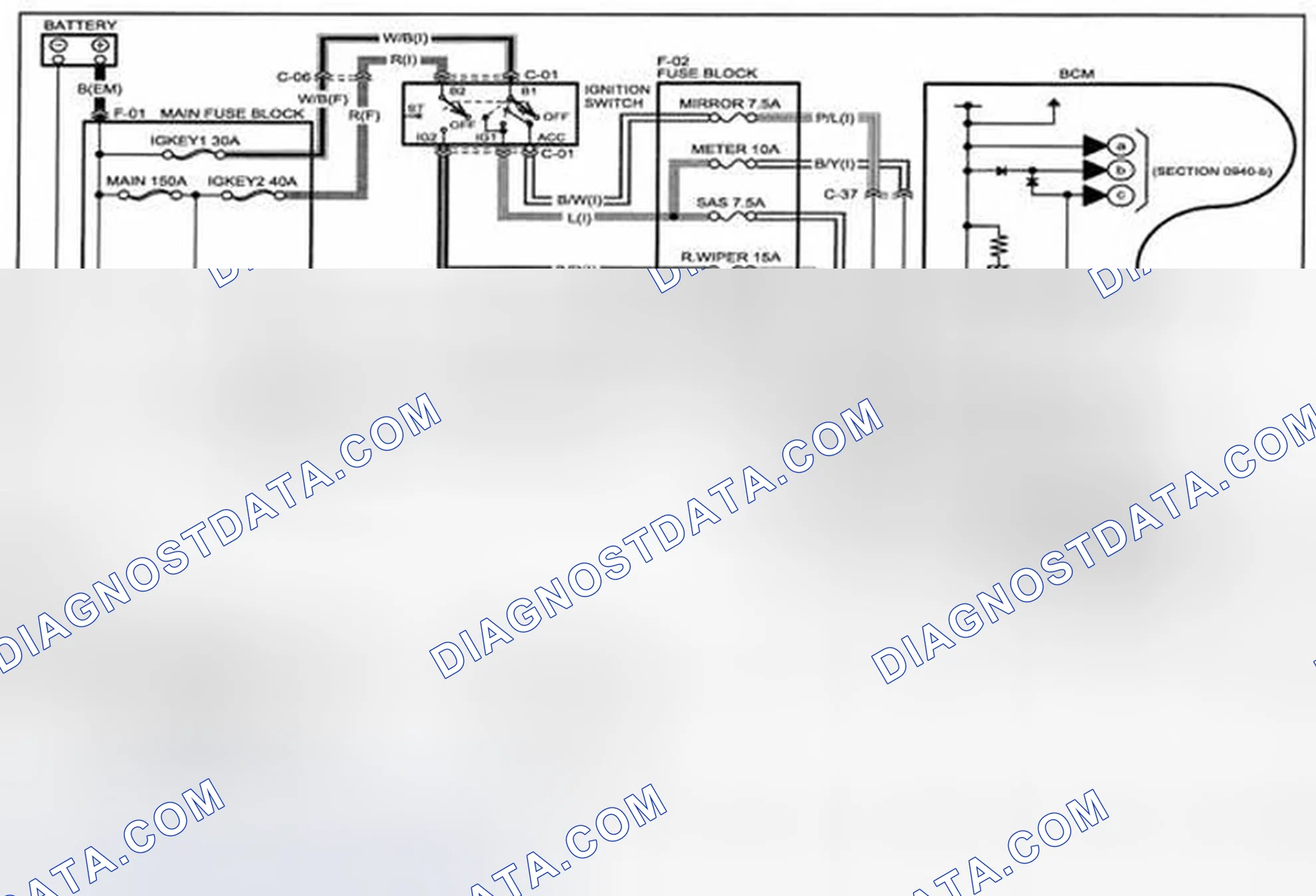 Scheme 366: BCM (Body Control Module) System Wiring Diagram - 0940-A (1 Of 2)