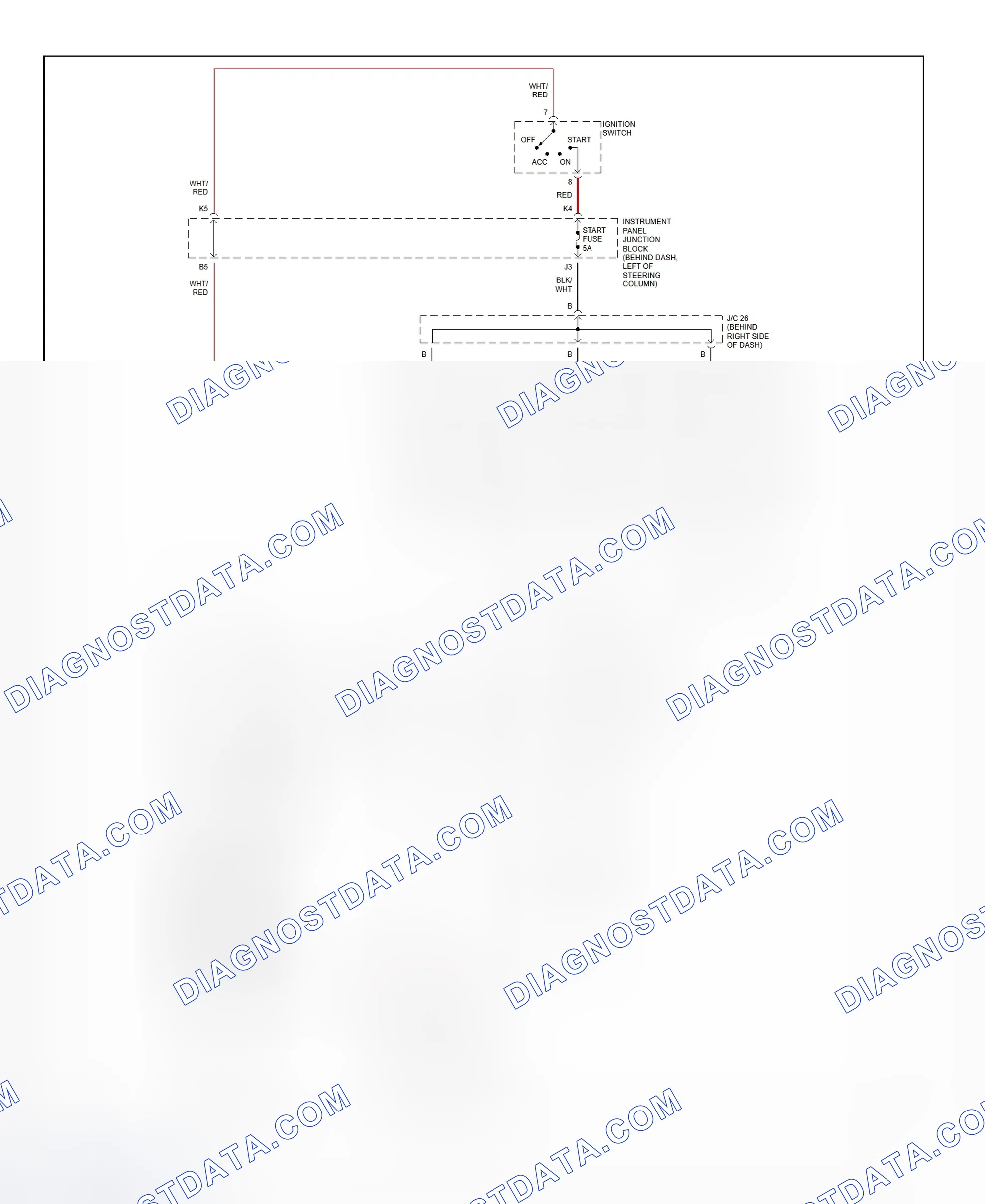 Fig. 21: Starting System Wiring Diagram (Camry Solara)