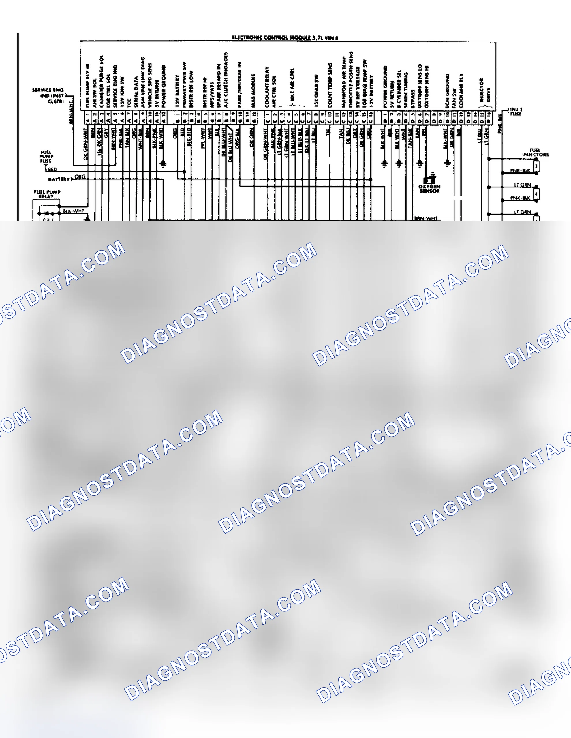 Scheme 43: Wiring Diagram: Corvette 5.7L Port Fuel Injection System