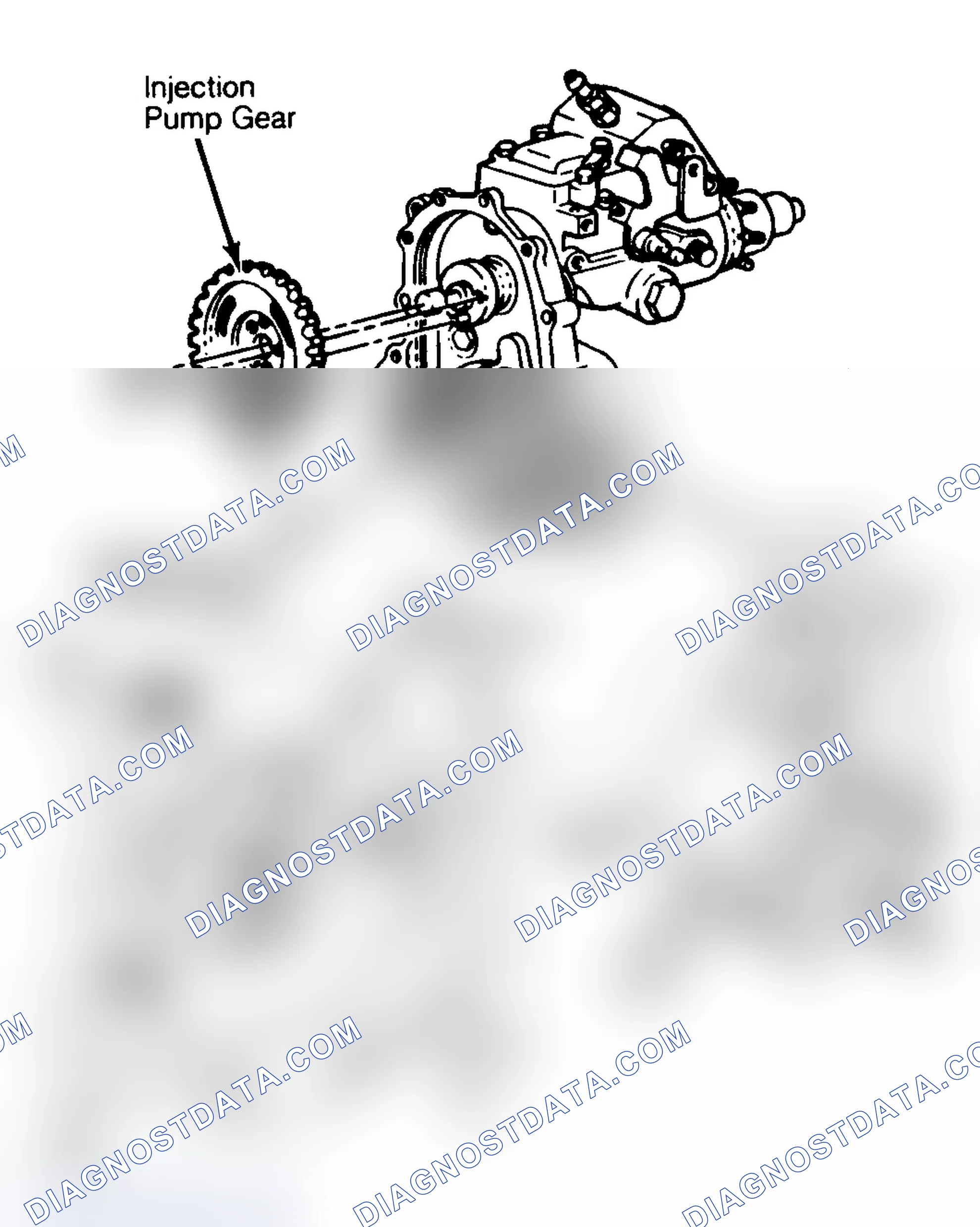 Scheme 66: Injection Pump Timing Mark Locations