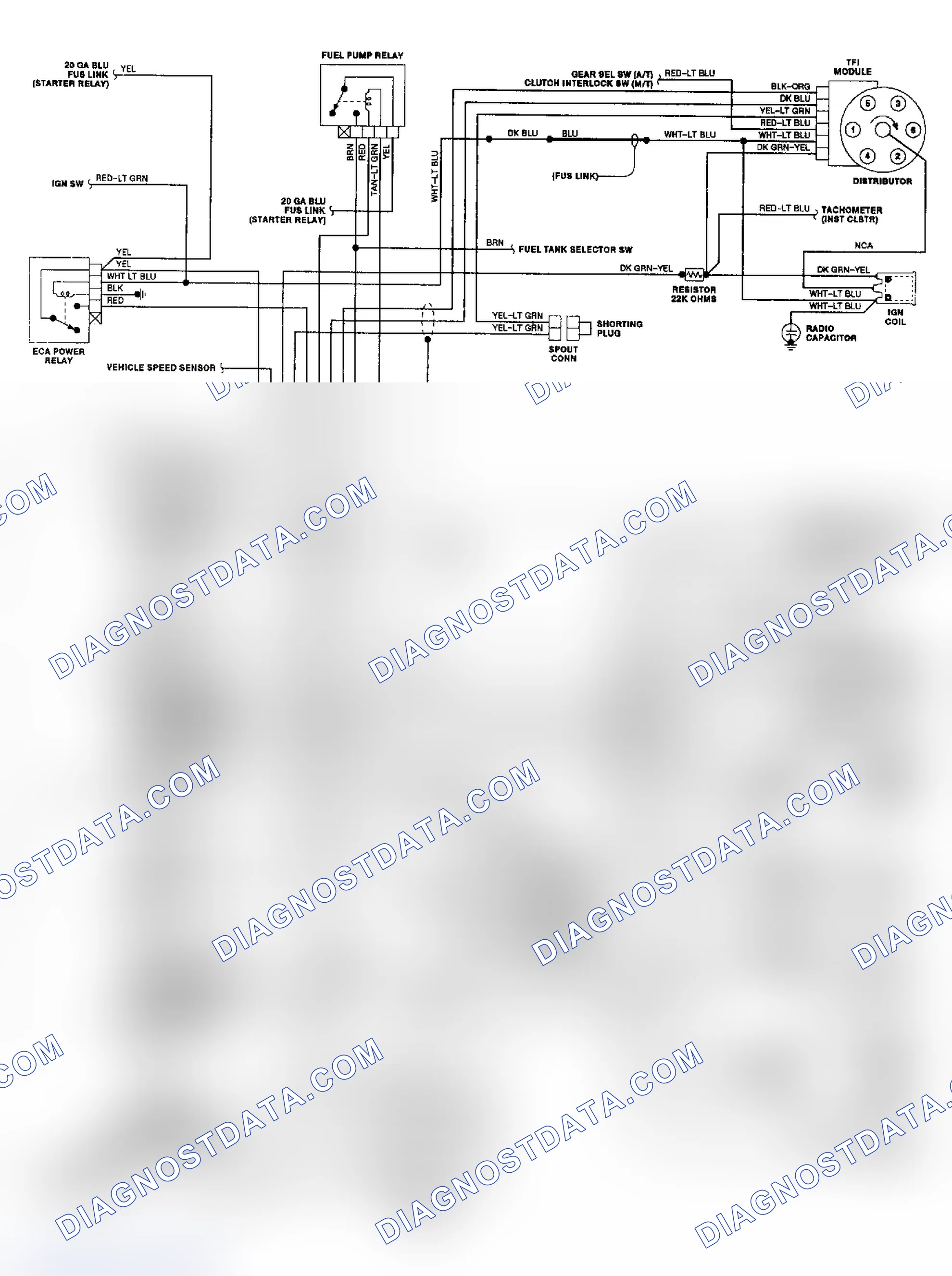 Scheme 77: 4.9L Bronco & "F" Series EEC-IV Wiring Diagram