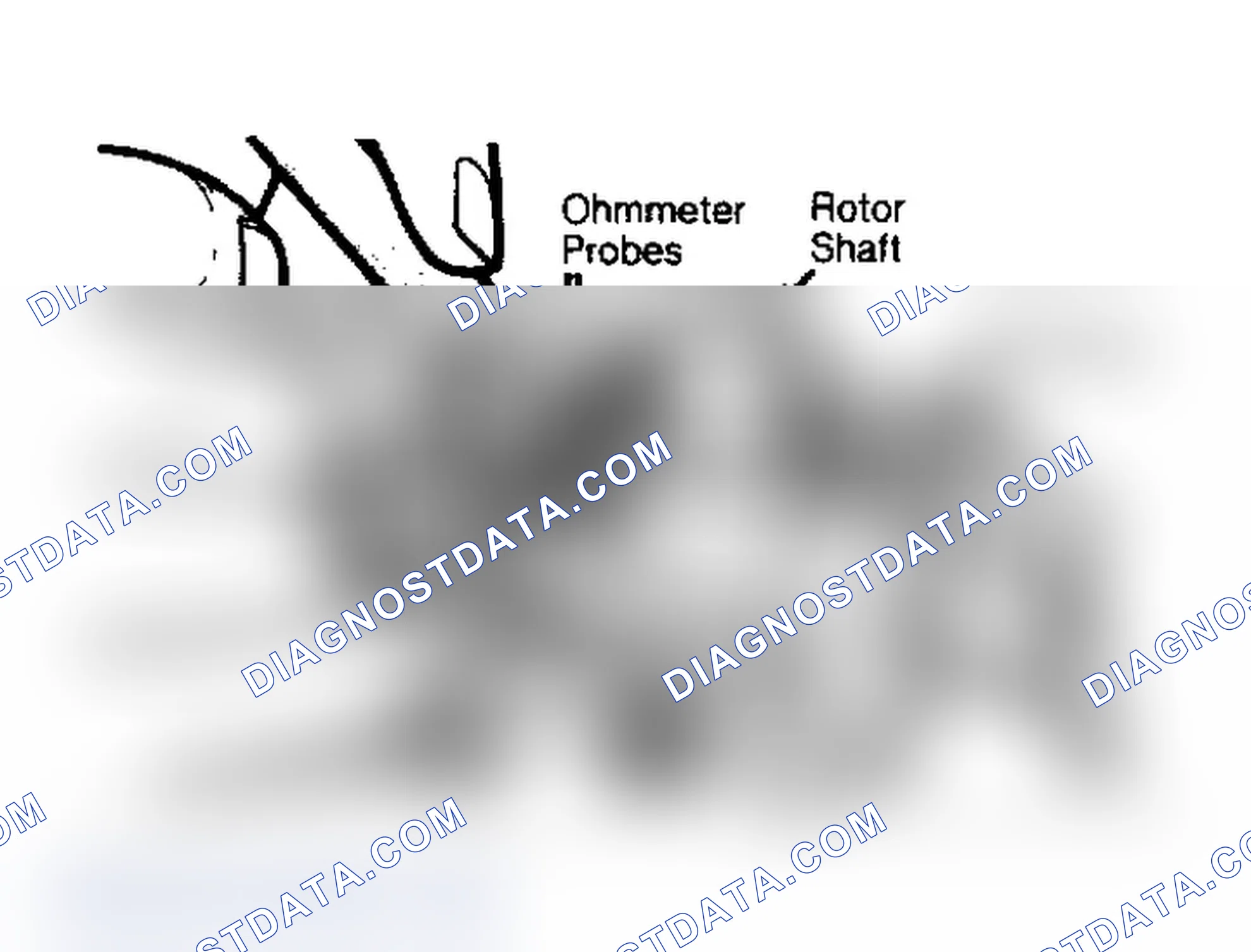 Scheme 7: Test Connections for Open or Short Tests Touch ohmmeter probes to slip rings.