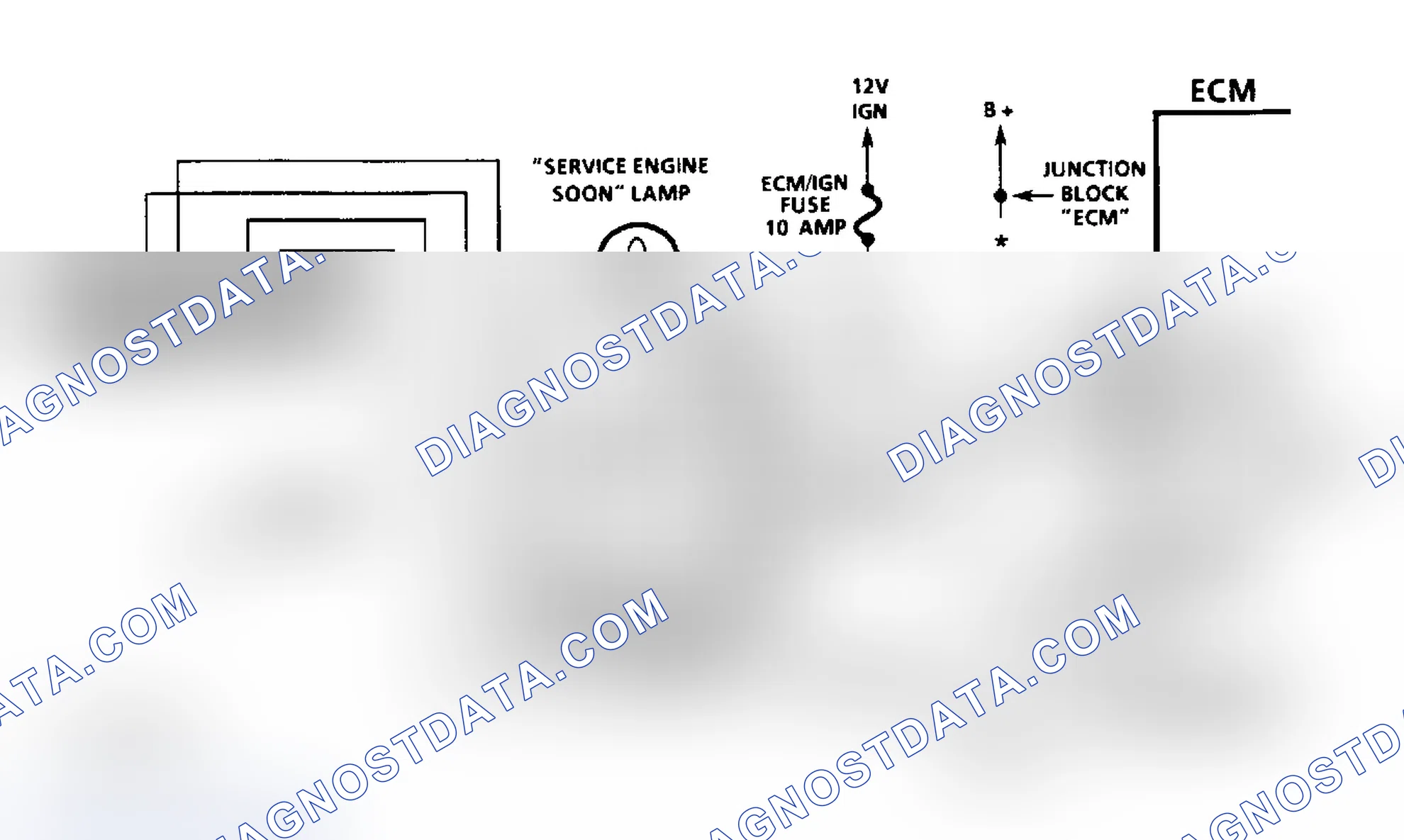 Scheme 13: Diesel Fuel Injection Diagnostic Circuit Schematic (Except Commercial Van & Van)