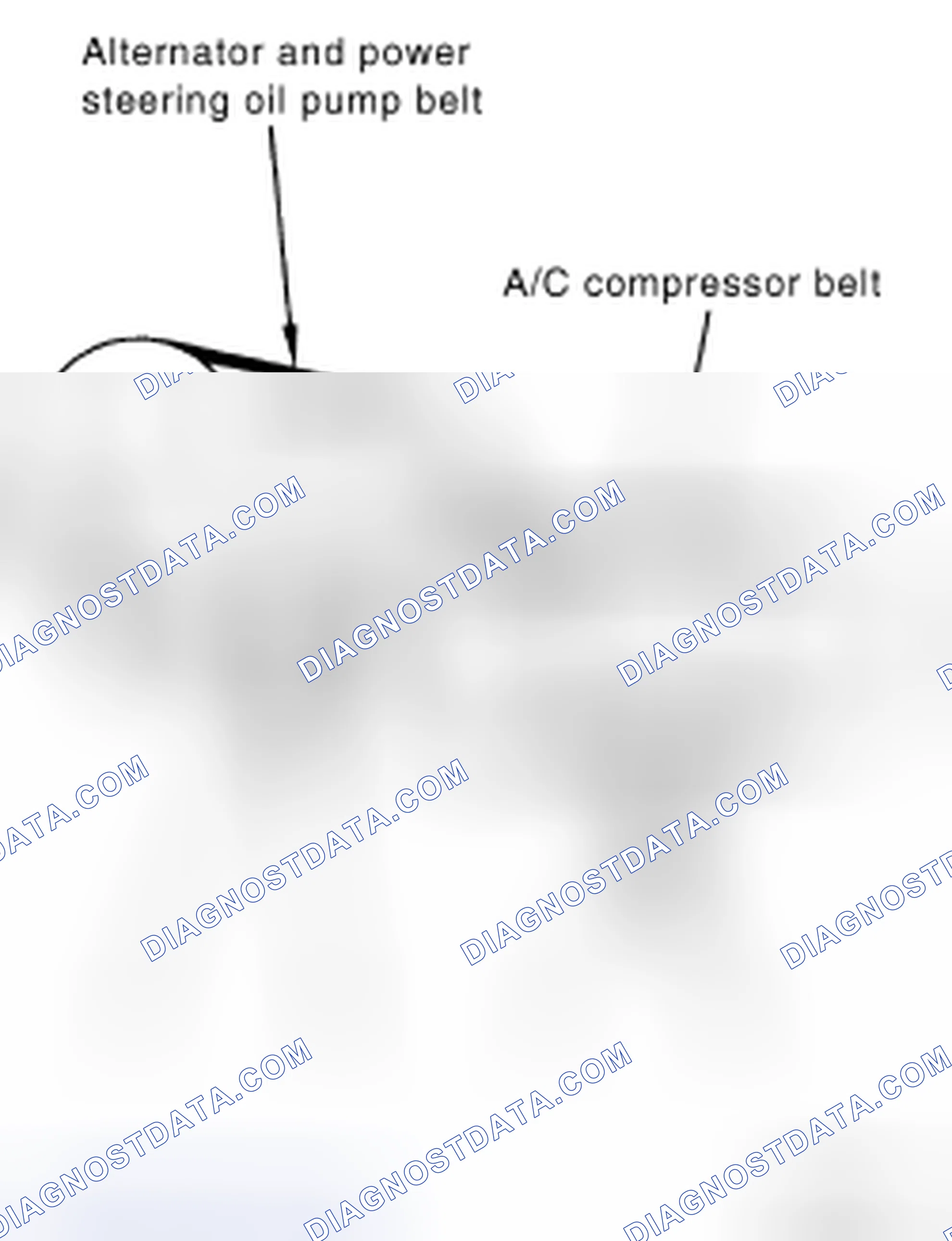 Scheme 1: ALTERNATOR AND POWER STEERING OIL PUMP BELT